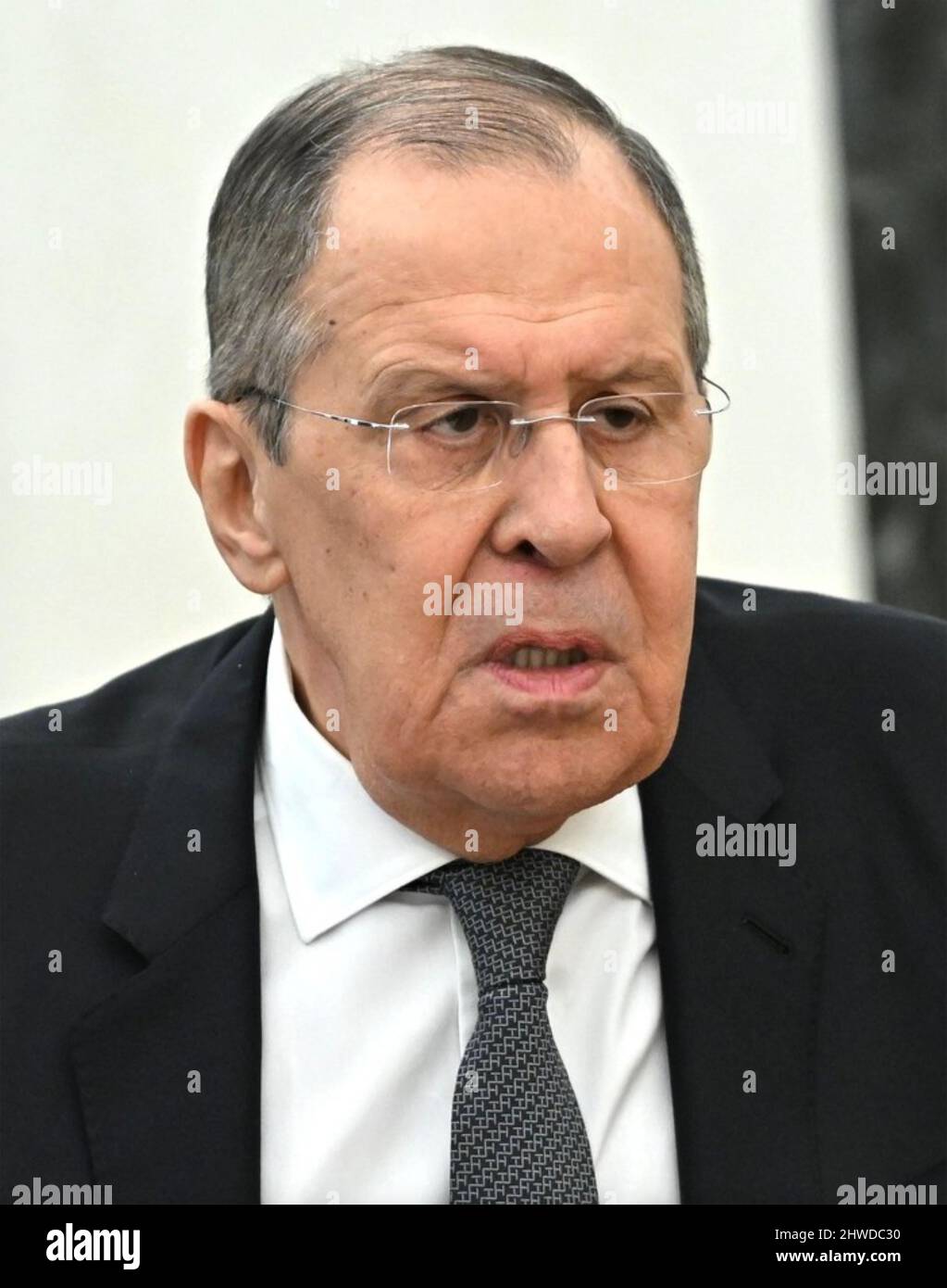 SERGEJ LAWROW russischer Außenminister auf einem Foto aus dem Jahr 2022. Foto: Kremin.ru Stockfoto