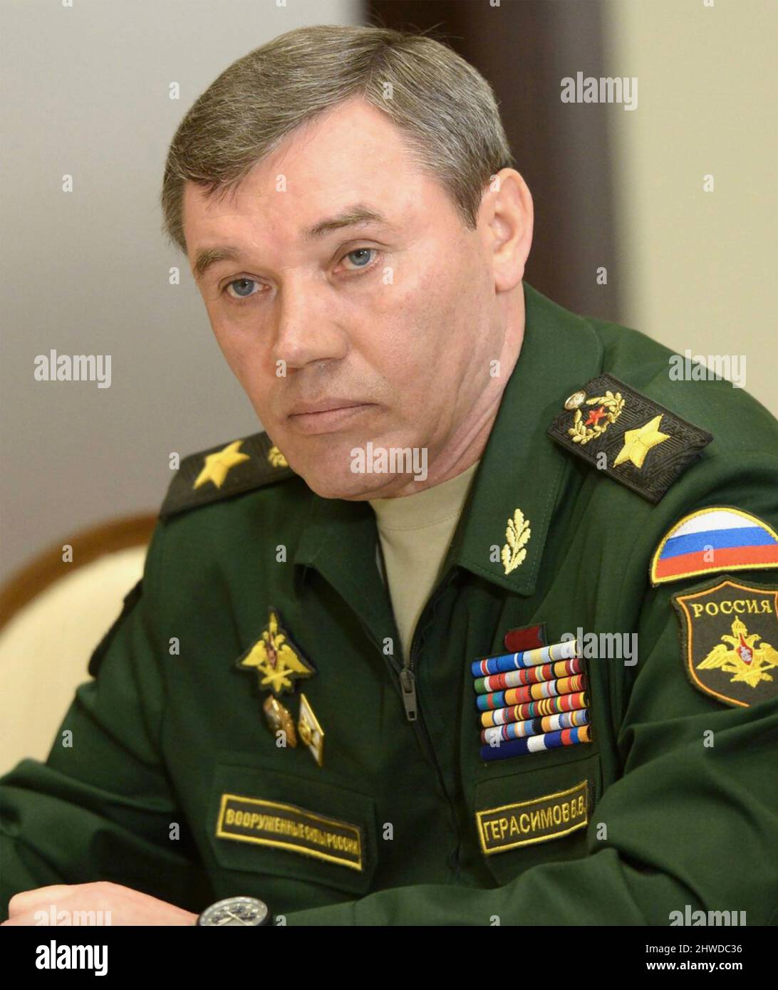 VALERY GERASIMOV Stellvertretender Verteidigungsminister Russlands im Jahr 2021.Foto: Russisches Verteidigungsministerium Stockfoto