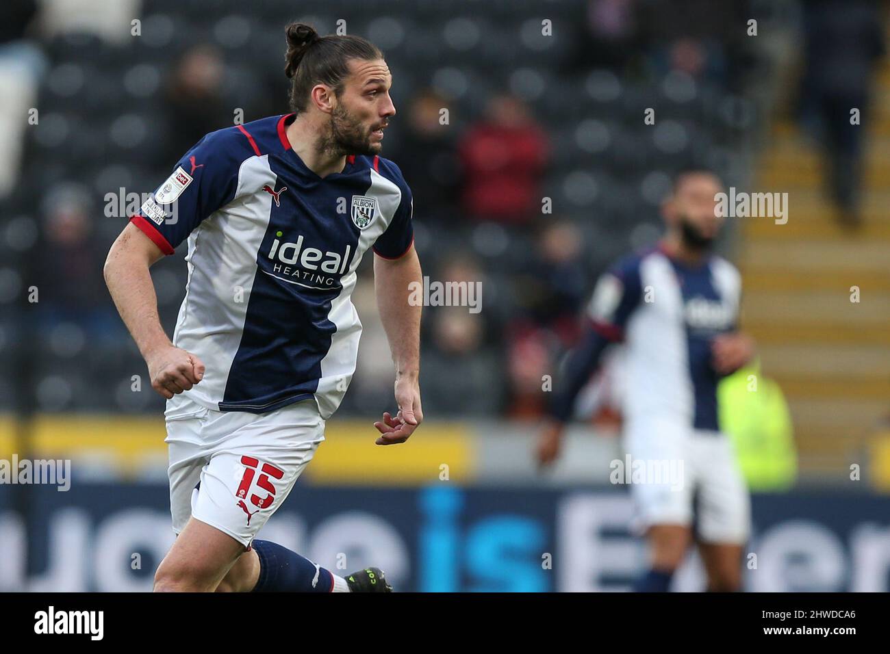 Andy Carroll #15 von West Bromwich Albion während des Spiels in, am 3/5/2022. (Foto von David Greaves/News Images/Sipa USA) Quelle: SIPA USA/Alamy Live News Stockfoto