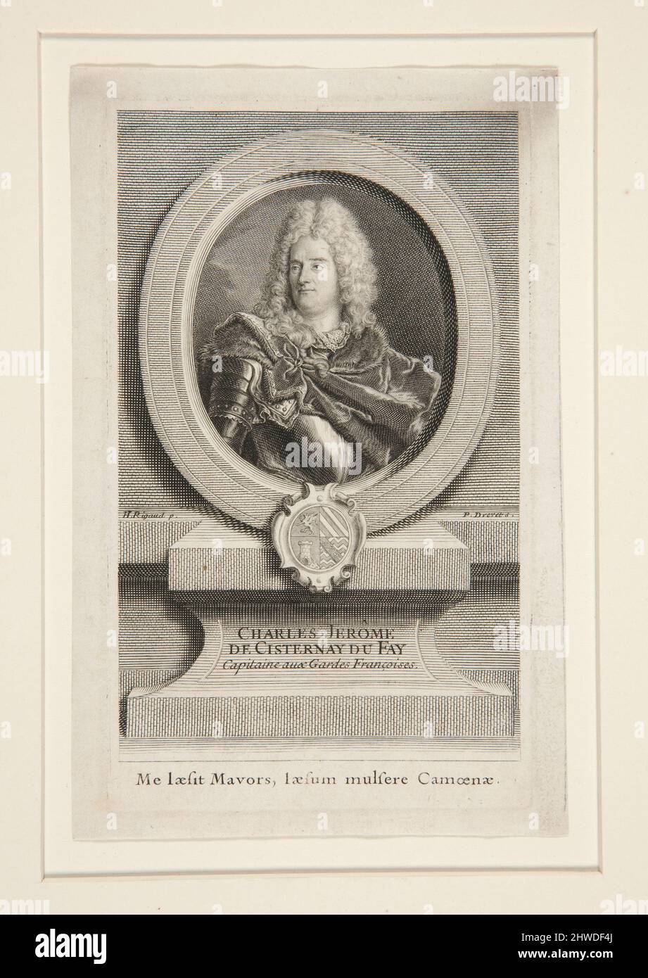 Charles Jérôme de Cisternay du Fay (1662-1723). Künstler: Pierre Imbert Drevet, französisch, 1697–1739After: Hyacinthe Rigaud, französisch, 1659–1743 Stockfoto