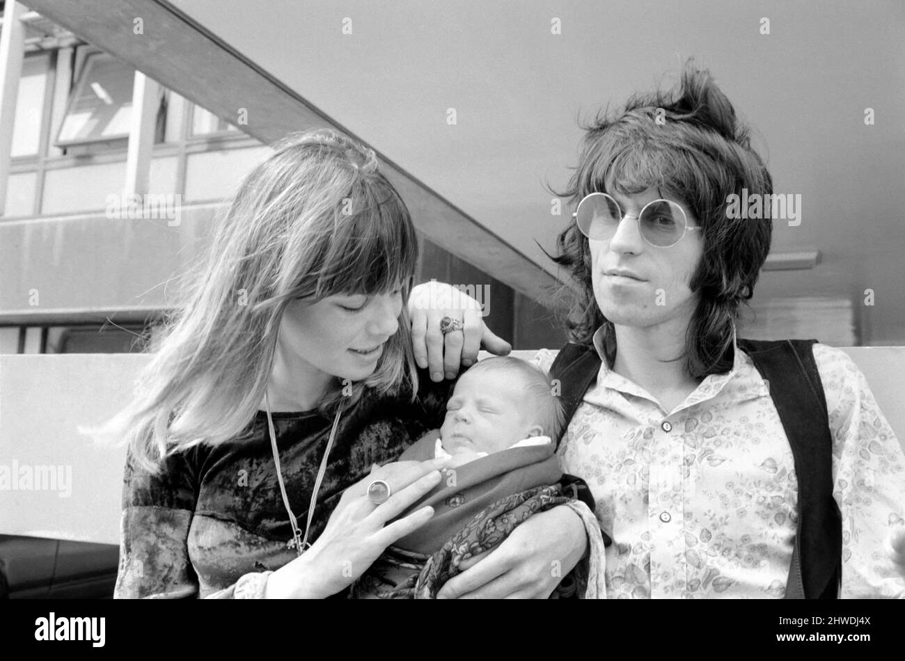 Keith Richard von den Rolling Stones am 18. August 1969 im King