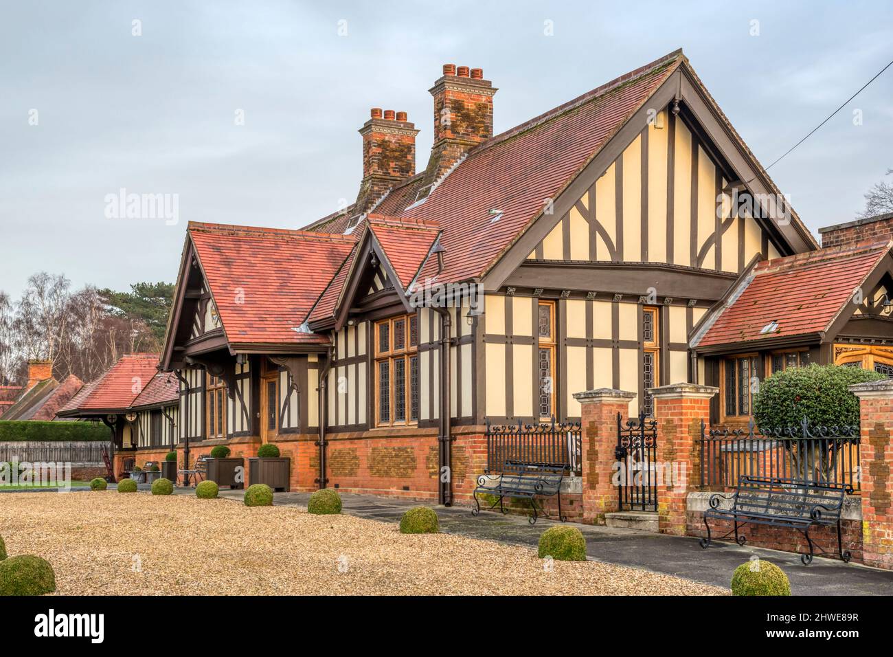 Die jetzt geschlossene Royal Station in Wolferton auf dem Sandringham Estate, Norfolk, wurde bis 1969 von der königlichen Familie genutzt, die Sandringham House besuchte. Stockfoto