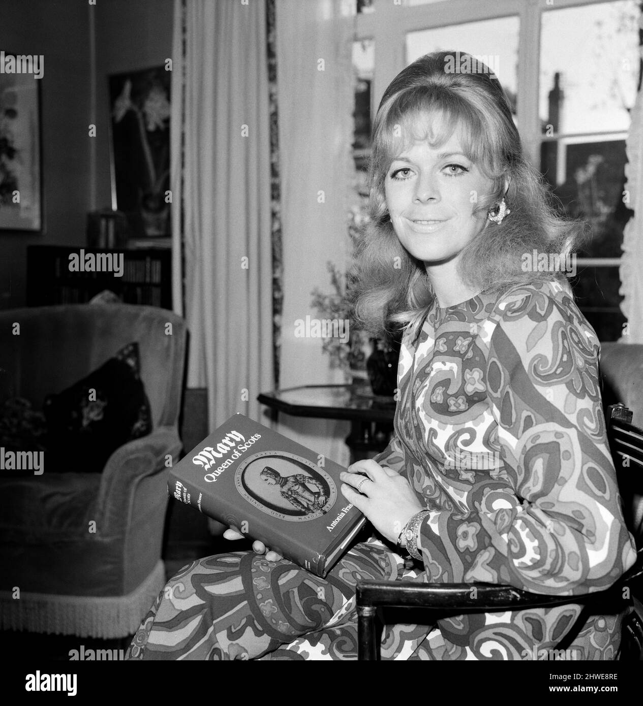 Lady Antonia Fraser in ihrem Haus im Holland Park, London. 16. Mai 1969. Stockfoto