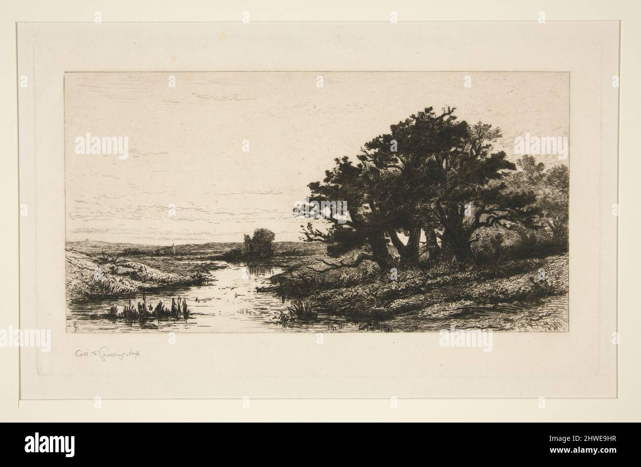 Old Oaks, Wolfhezen. Künstler: Carel Nicolaas Storm van ‘s Gravesande, Niederländisch, 1841–1924 Stockfoto