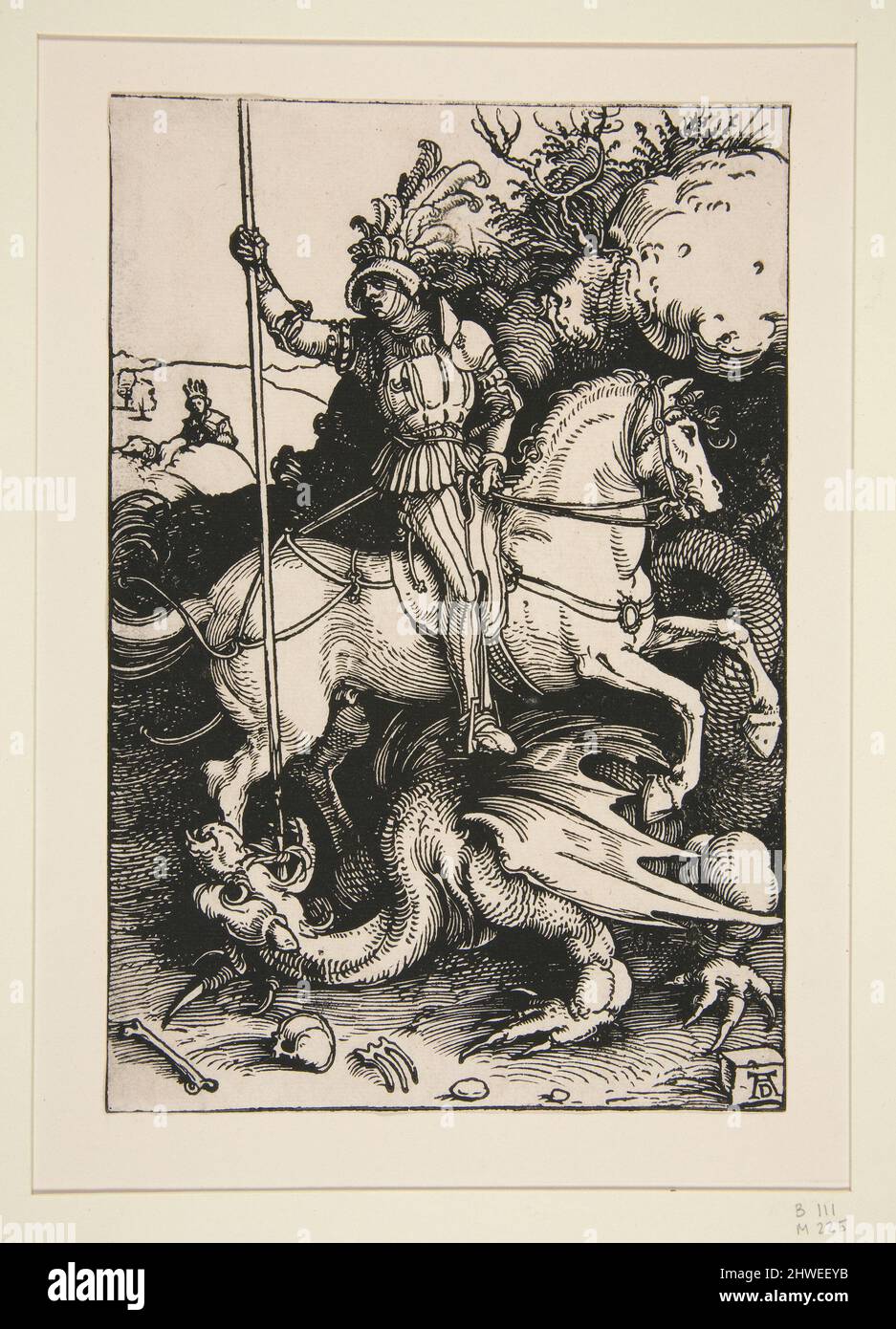 St. George. Künstler: Albrecht Dürer, Deutsch, 1471–1528 Stockfoto
