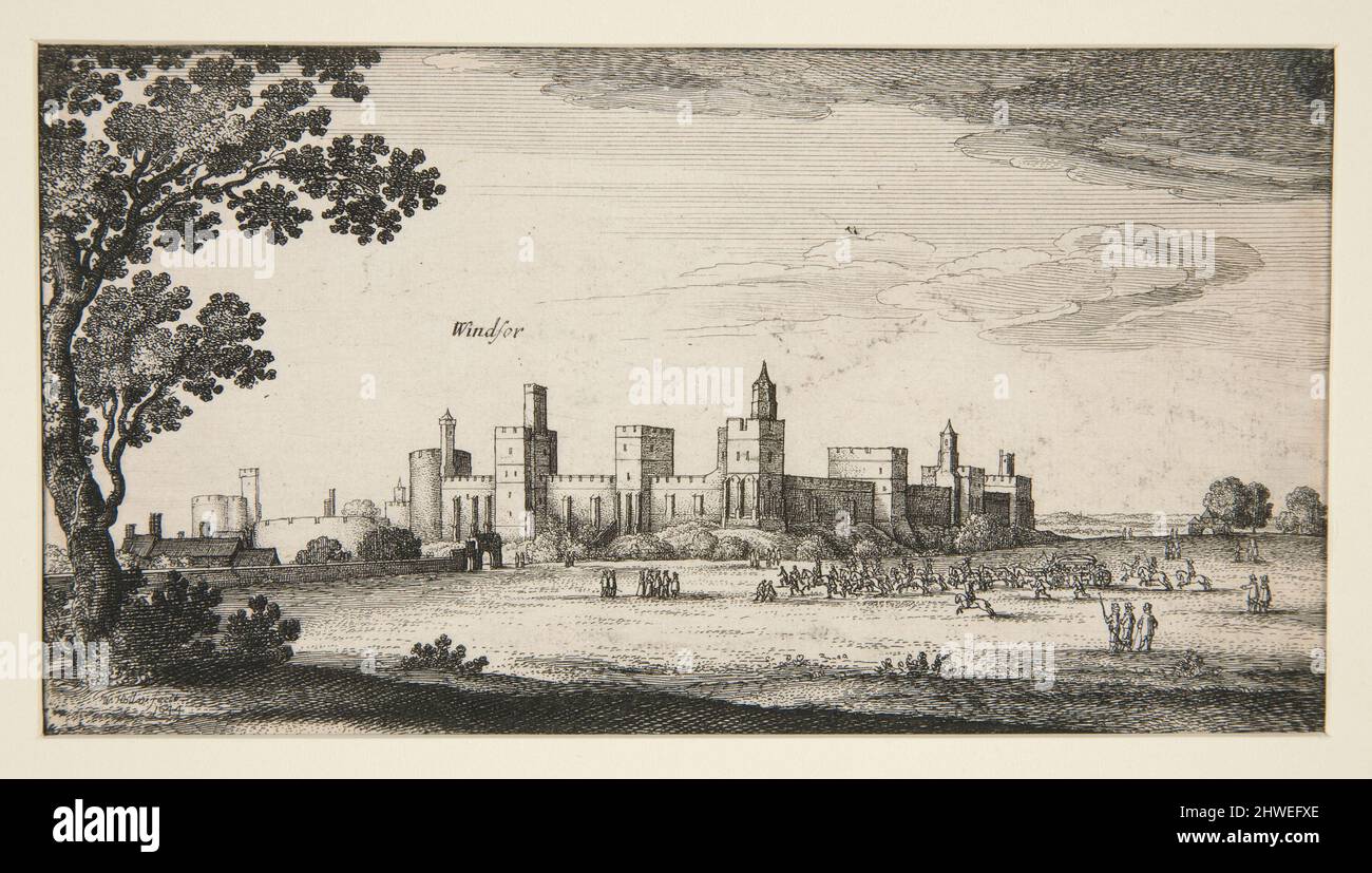 Windsor. Künstler: Wenceslaus Hollar, Böhmisch, 1607–1677 Stockfoto