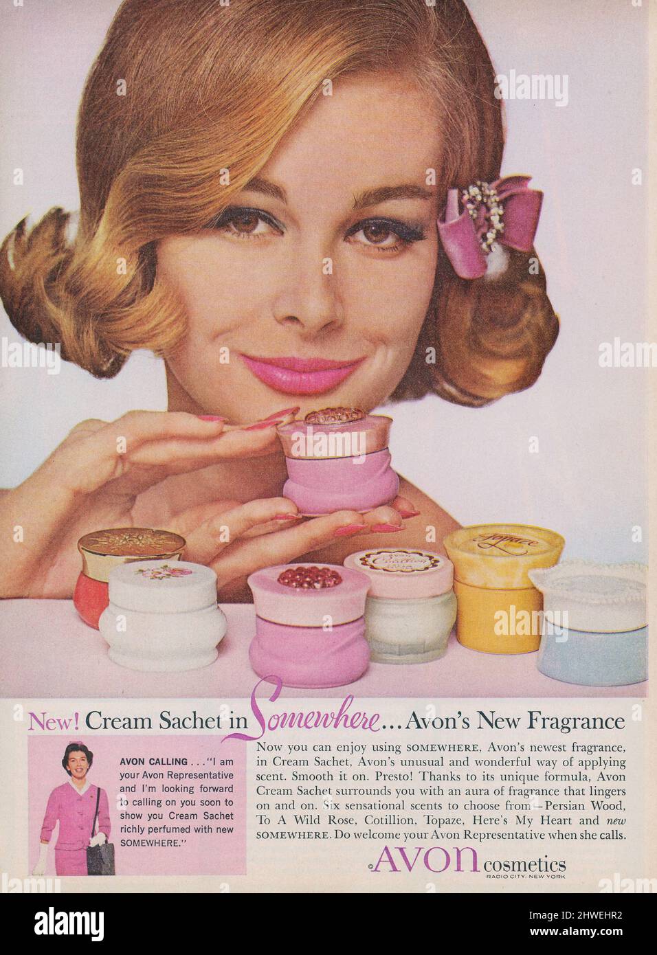 Werbespot des Magazins „Good Housekeeping“ vom März 1962, USA Stockfoto