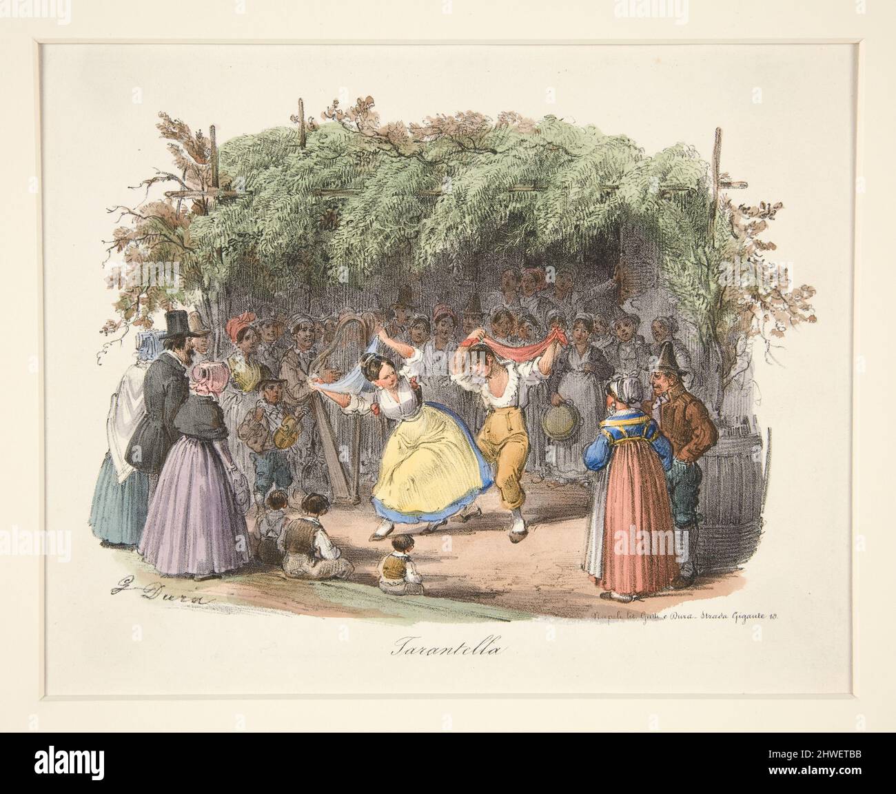 Tarantella. Künstler: Gaetano Dura, Italienisch, 1805–1878 Stockfoto