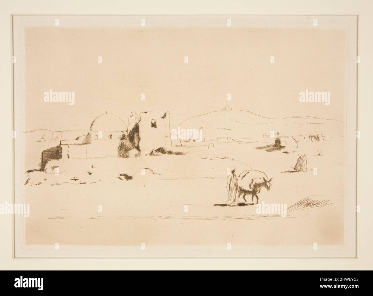 Arabische Landschaft. Künstler: Emil Orlik, Tschechisch, 1870–1932 Stockfoto