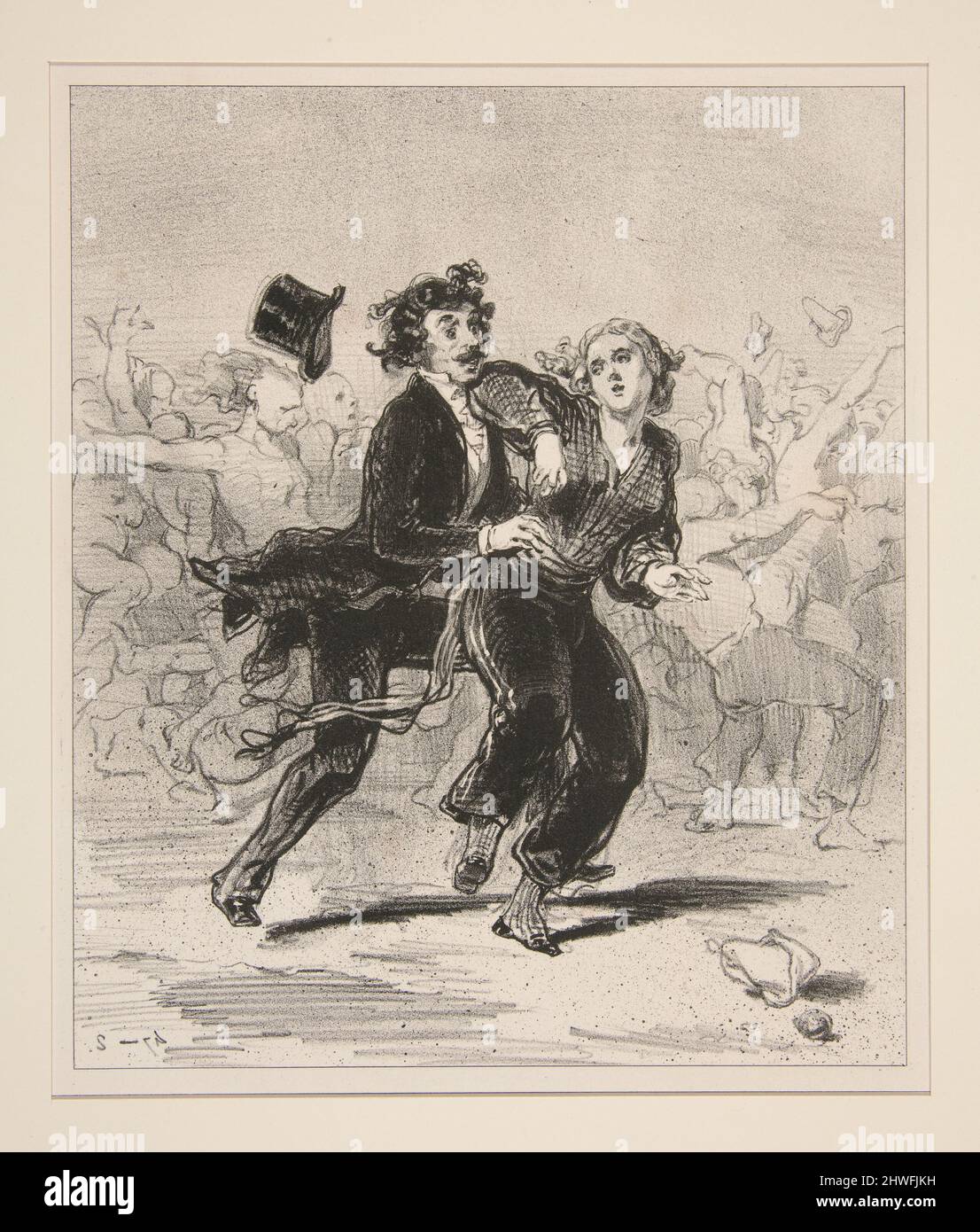 Oh! j’ai une patte sans connaissance! Künstler: Paul Gavarni, Französisch, 1804–1866 Stockfoto