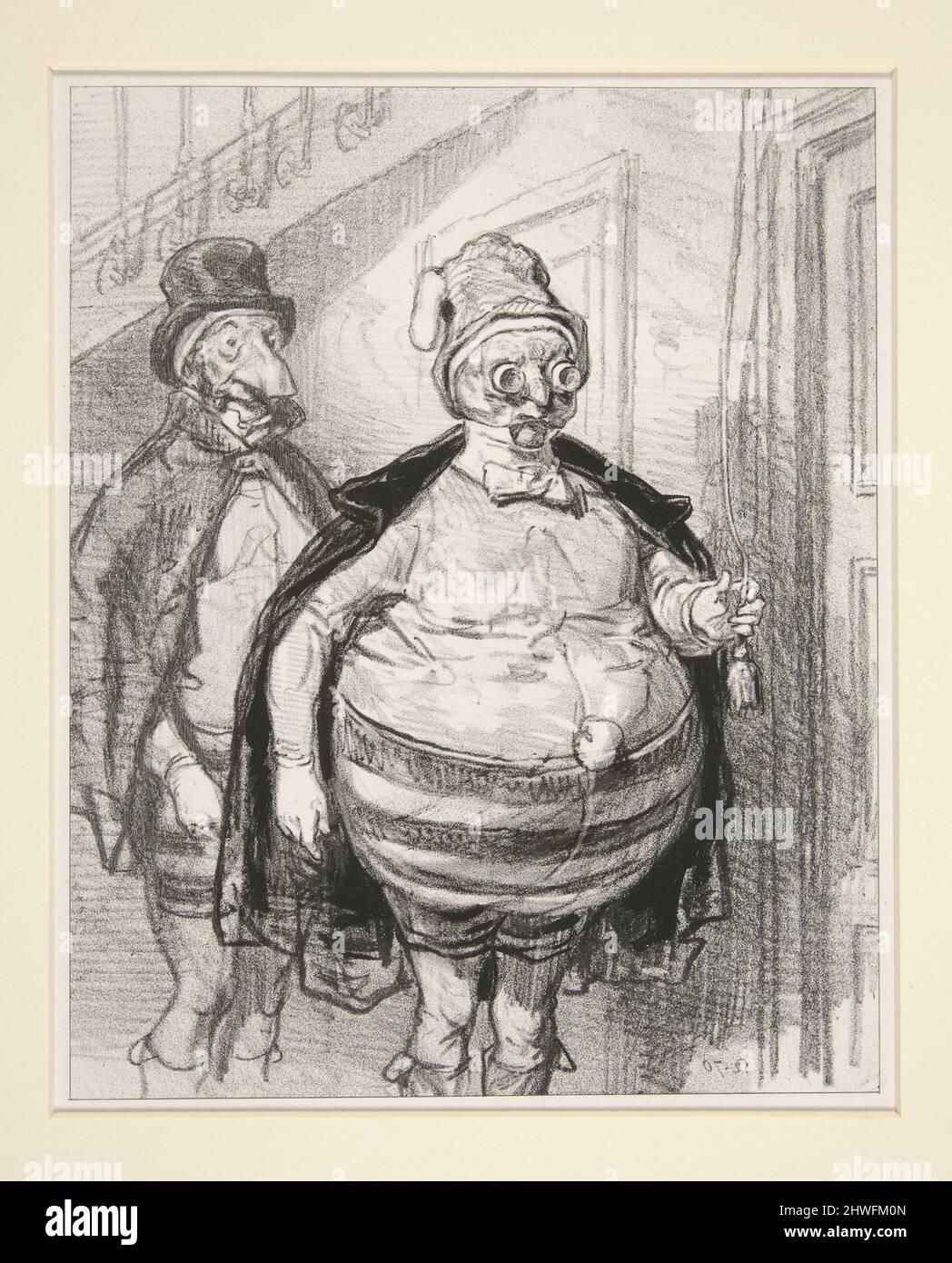 Mon cher, avec une mise decente et des gants, on est recu partout... Künstler: Paul Gavarni, Französisch, 1804–1866 Stockfoto
