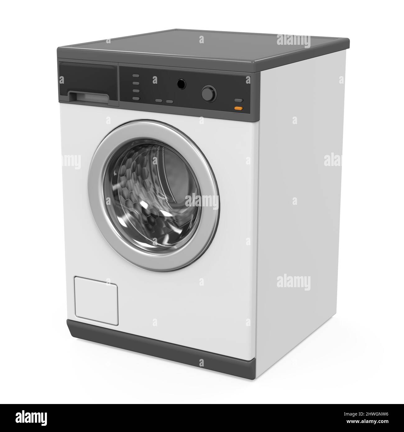Waschmaschine isoliert Stockfoto