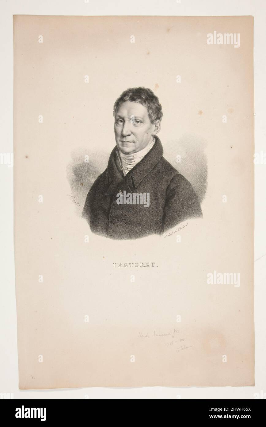 Porträt von Pastoret. Künstler: François-Séraphin Delpech, französisch, 1778–1825After: Alexandre-Jean-Baptiste Hesse, französisch, 1806–1879 Stockfoto