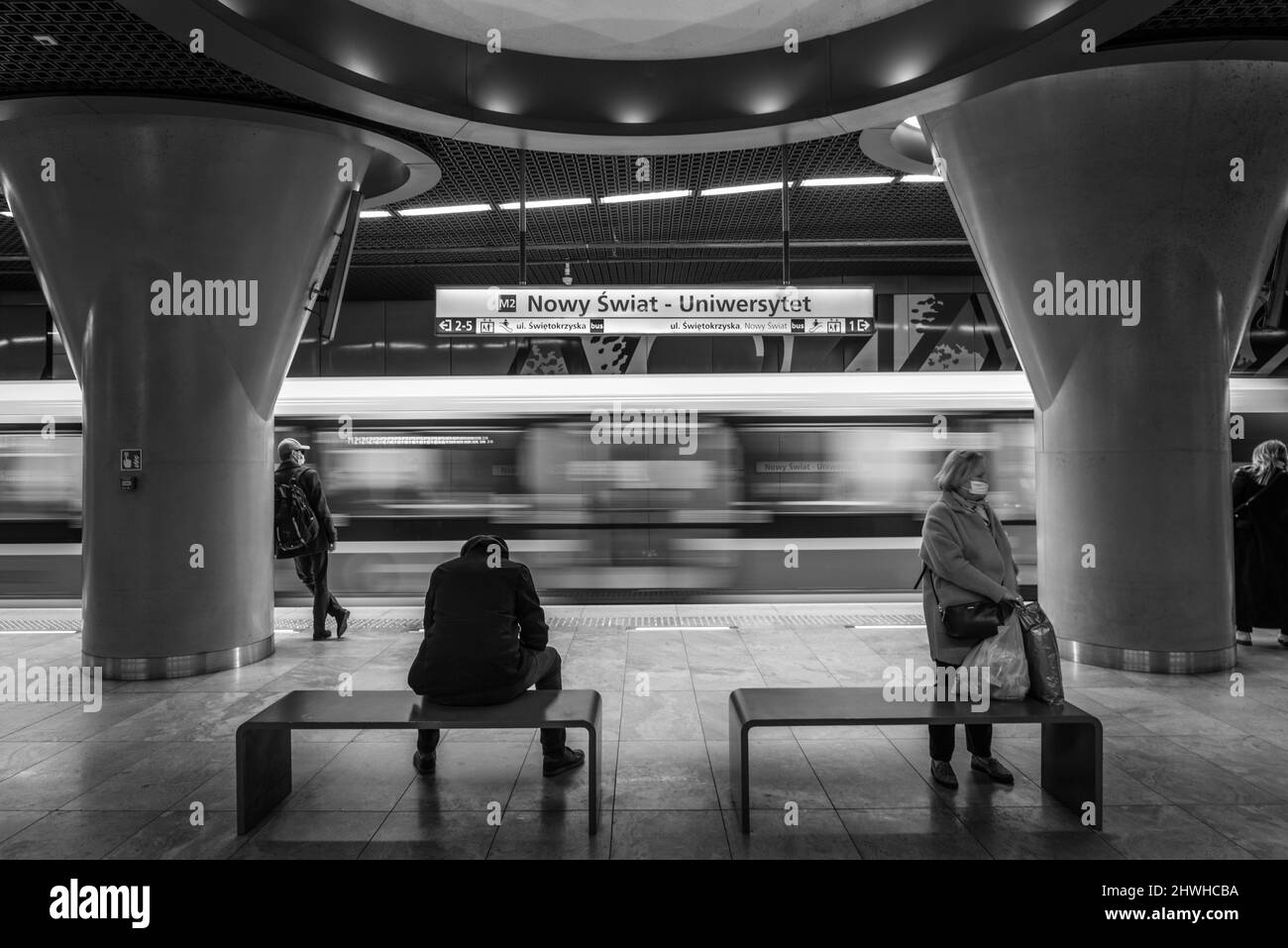 Warschauer Unterboden Stockfoto