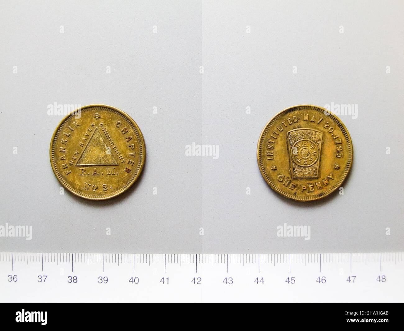 1 Penny aus den Vereinigten Staaten. Künstler: Unbekannt Stockfoto