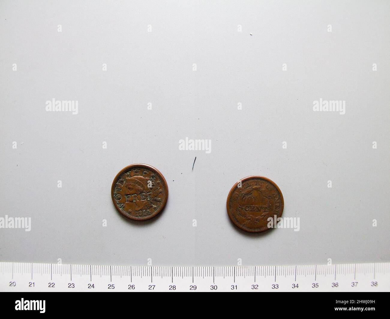 Medaille von Penny aus den Vereinigten Staaten. Mint: Board of Revenue Künstler: Unbekannt Stockfoto