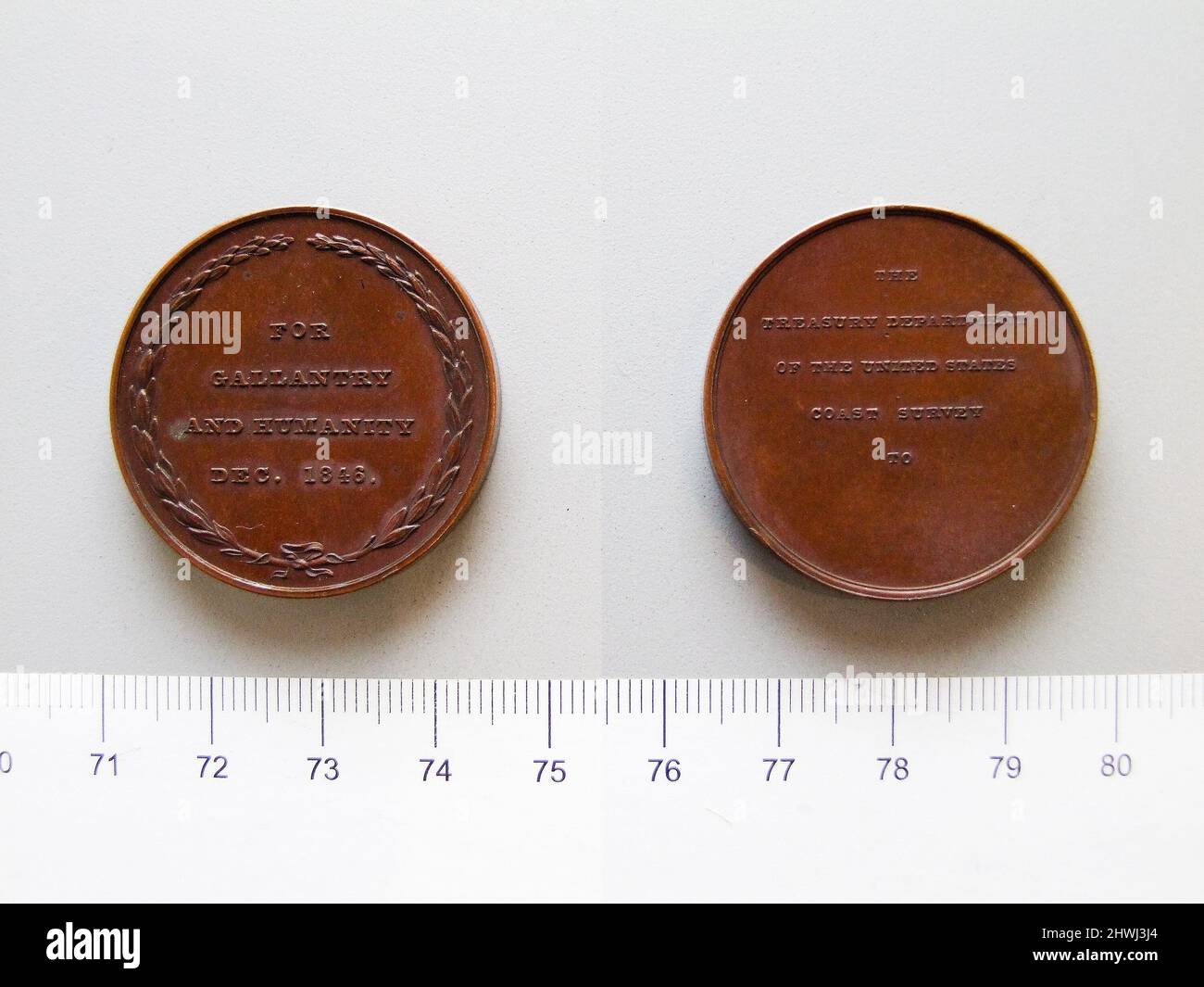 Die Medaille Des Finanzministeriums. Betrifft: Us-Finanzministerium, Amerikanisch Stockfoto