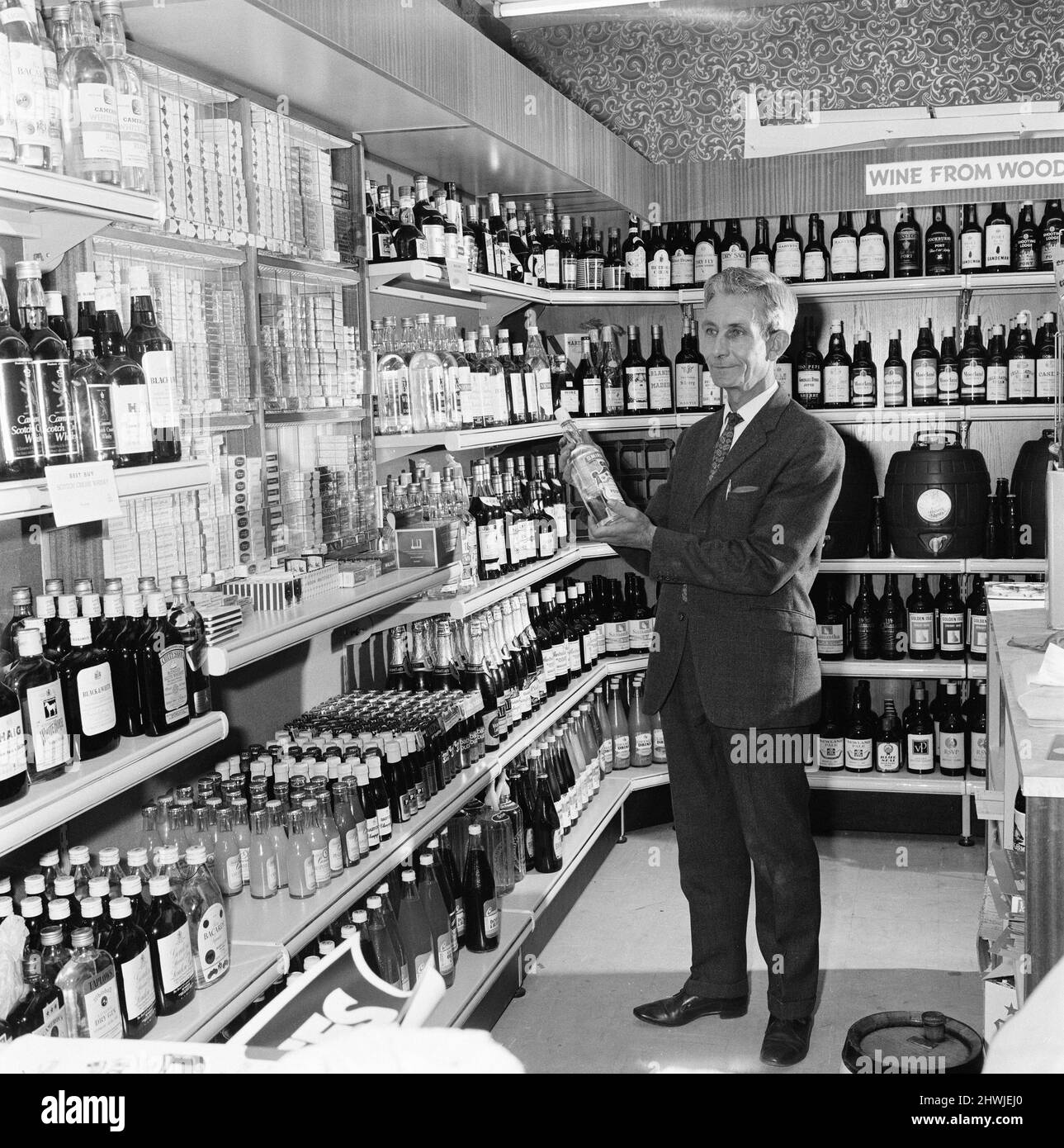 Hintons Supermarket, Whitehouse Farm, Bishopton Road, Stockton-on-Tees, um 1972. Stockfoto