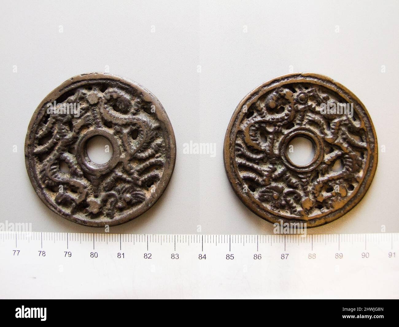 Bronze-Charme aus der Ming-Dynastie. Künstler: Unbekannt Stockfoto