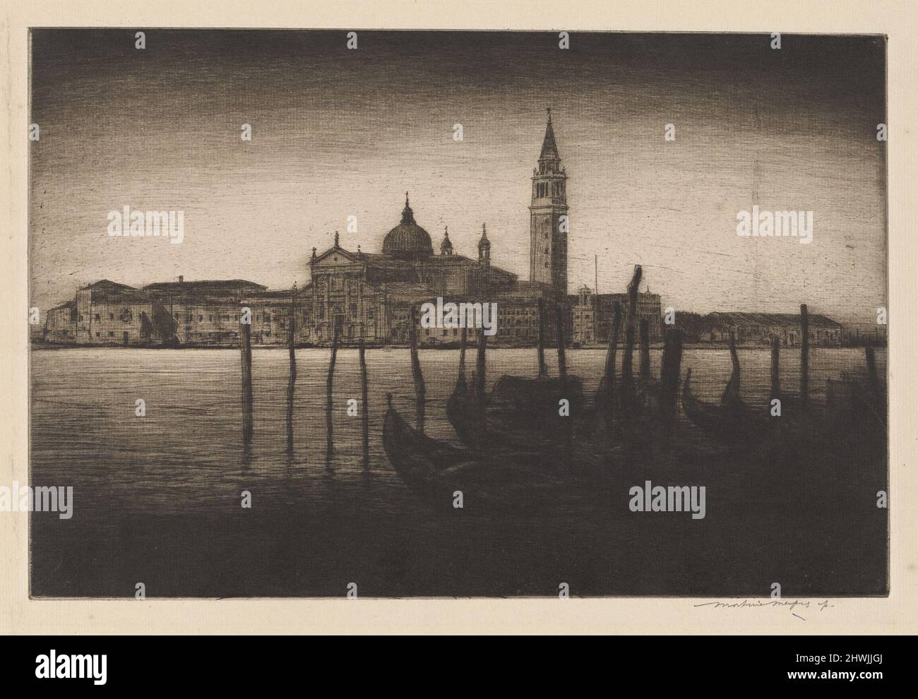 San Giorgio Maggiore. Künstler: Mortimer Menpes, Britisch, 1855–1938 Stockfoto