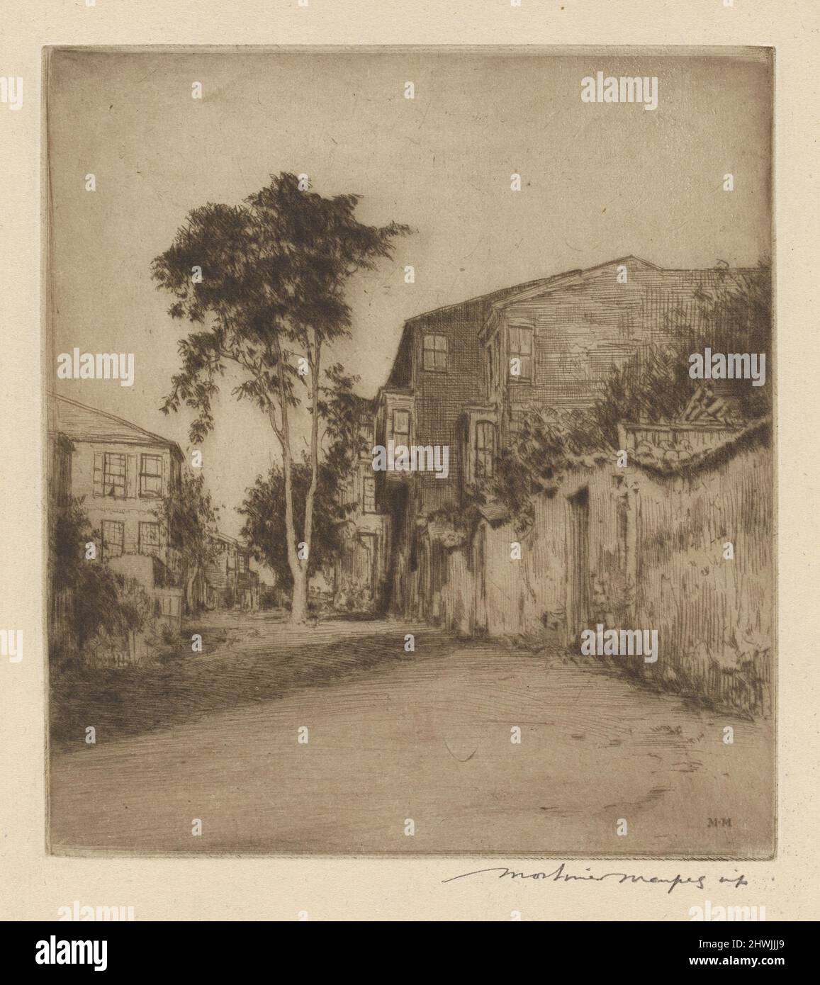 Sizilianische Straße. Künstler: Mortimer Menpes, Britisch, 1855–1938 Stockfoto