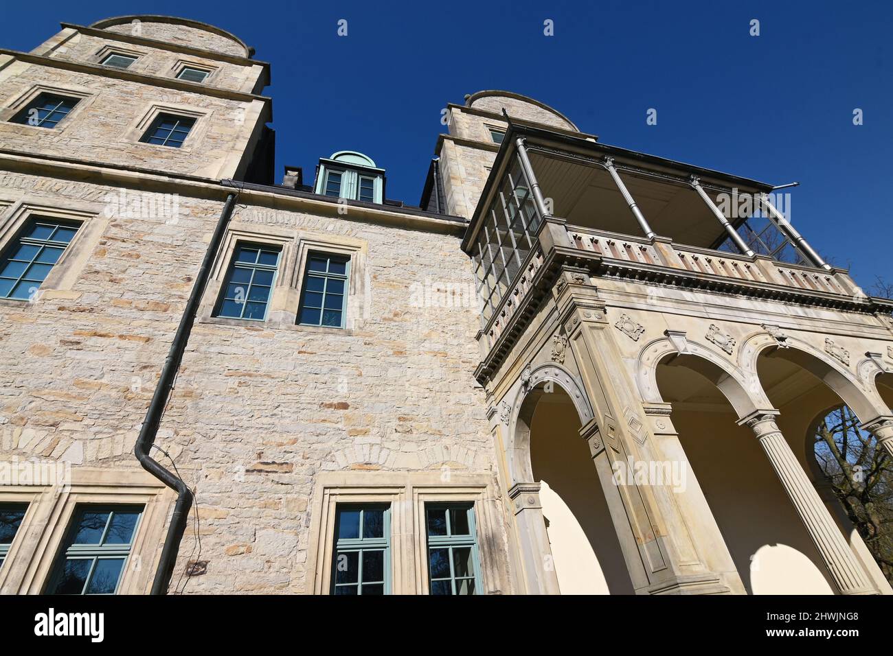 Schloss Stadthagen im Stil der Weserrenaissance Stockfoto