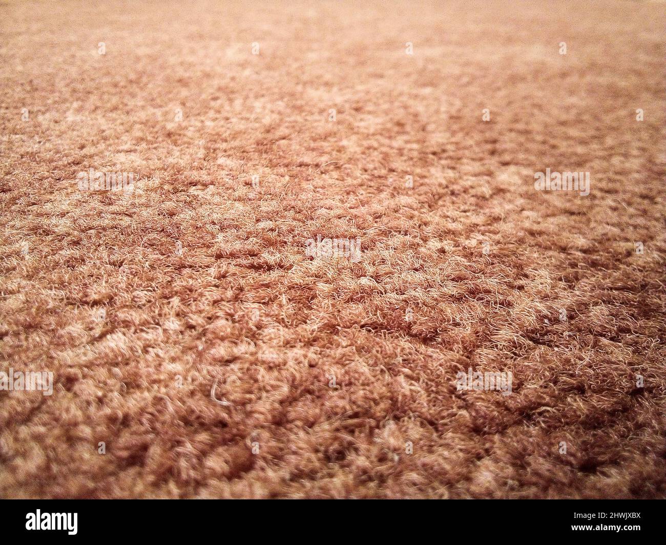 Struktur des Teppichs auf dem Boden Stockfoto