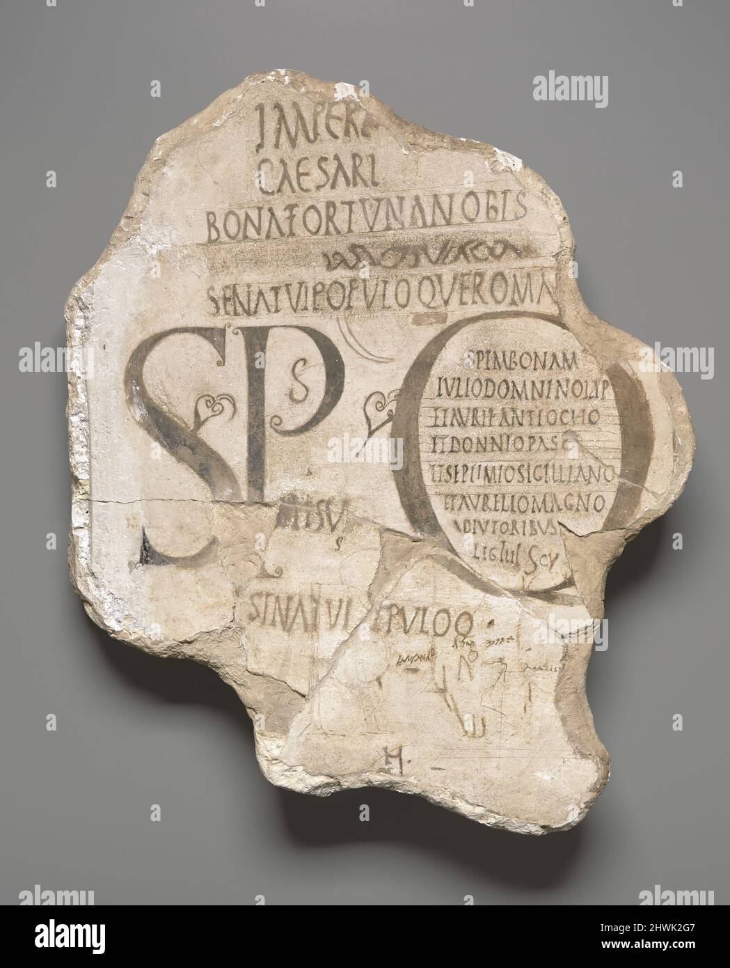 Lateinische Inschrift Stockfoto