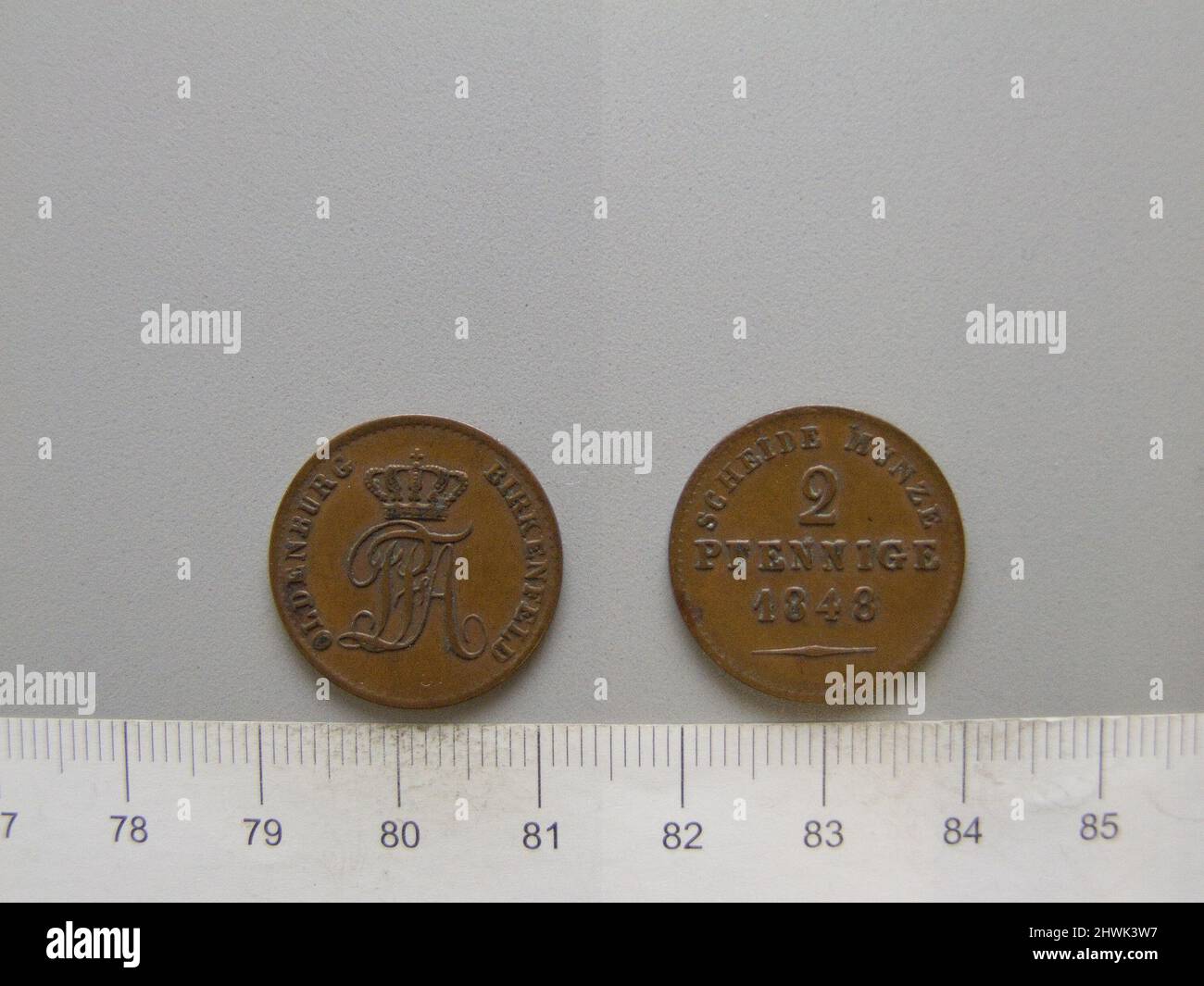 2 Pfennige von Paul Friedrich August von Oldenburg aus Hannover