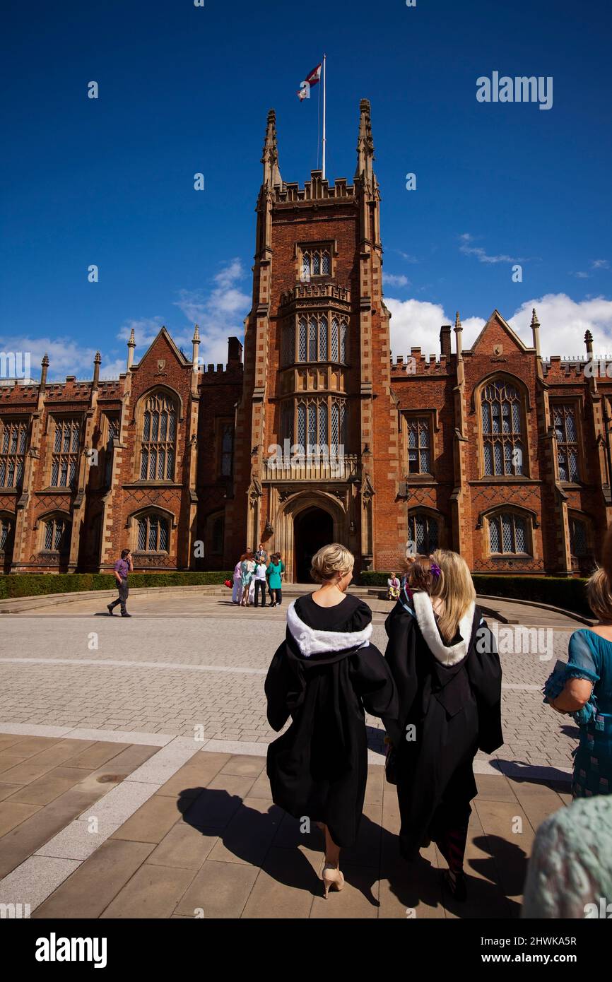 Queens University in Belfast Promotionen. Stockfoto