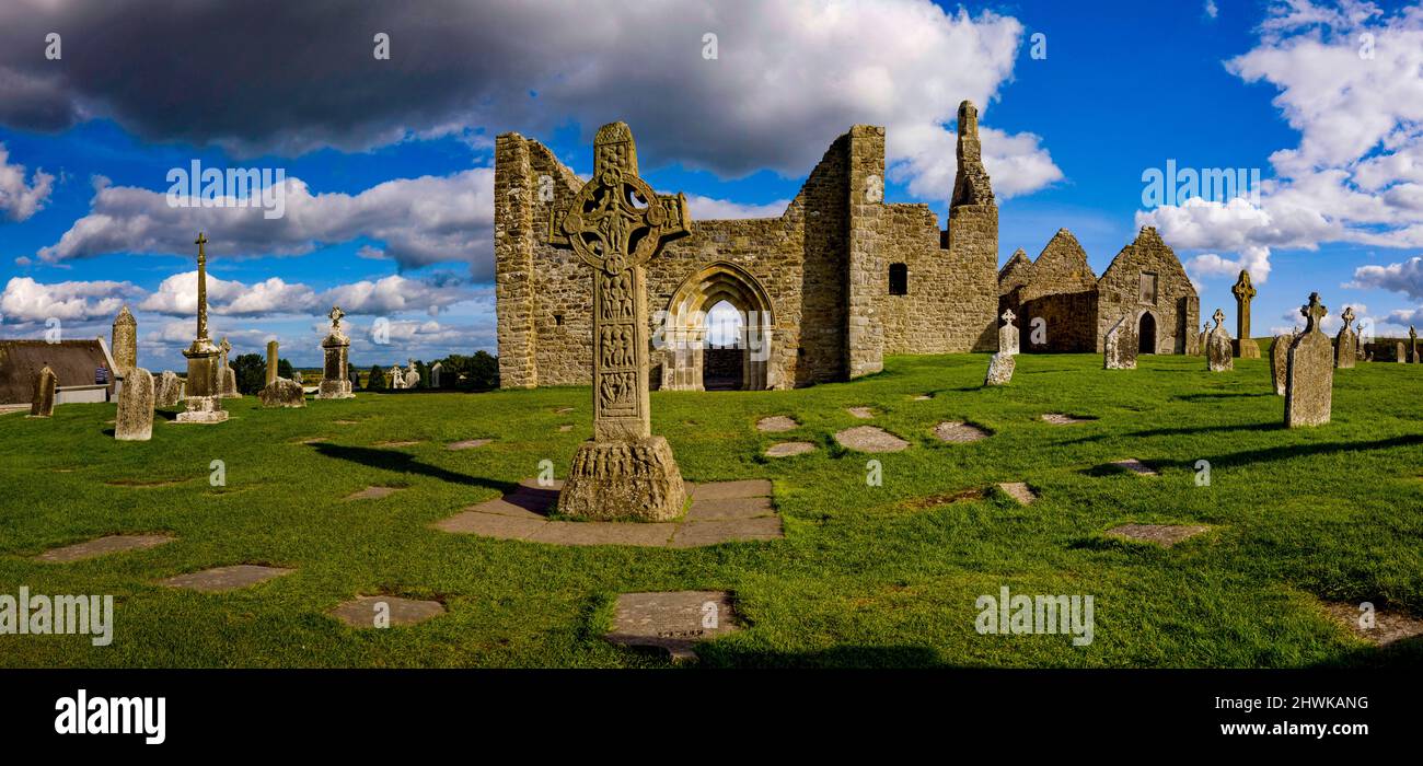 Clonmacnoise, County Offaly, Irland Stockfoto