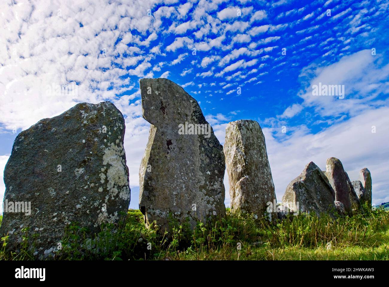 Beltany Stone Circle, Raphoe, County Donegal, Irland Stockfoto