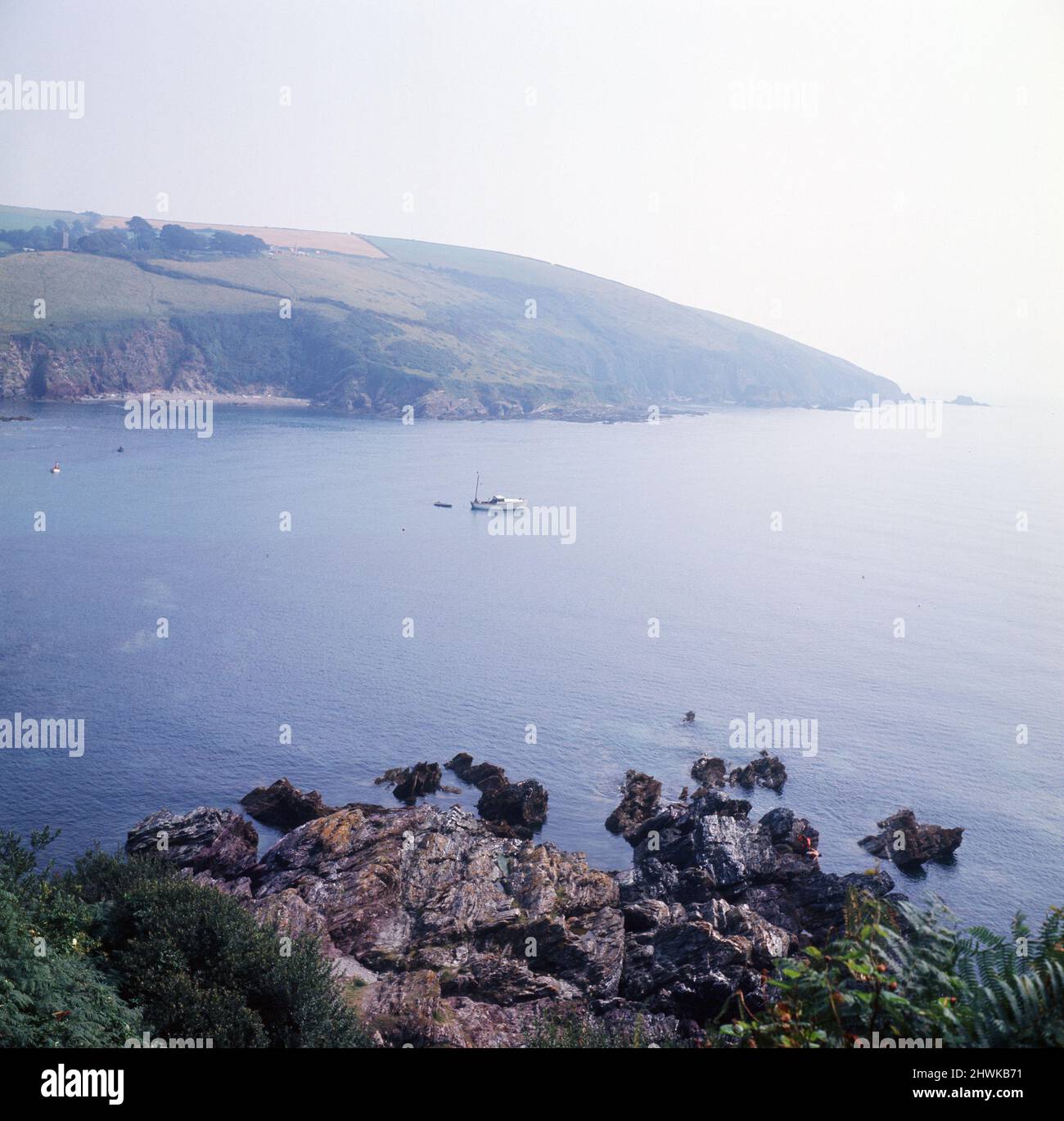 Zwischen Looe und Polperro, Cornwall. 1973. Stockfoto