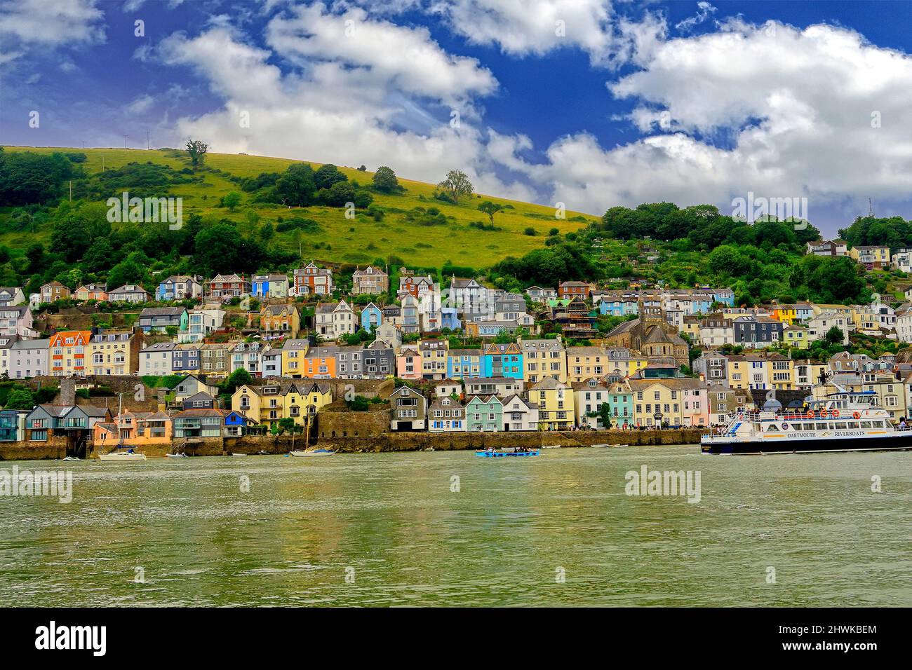 Ein Blick über den River Dart in Dartmouth Stockfoto