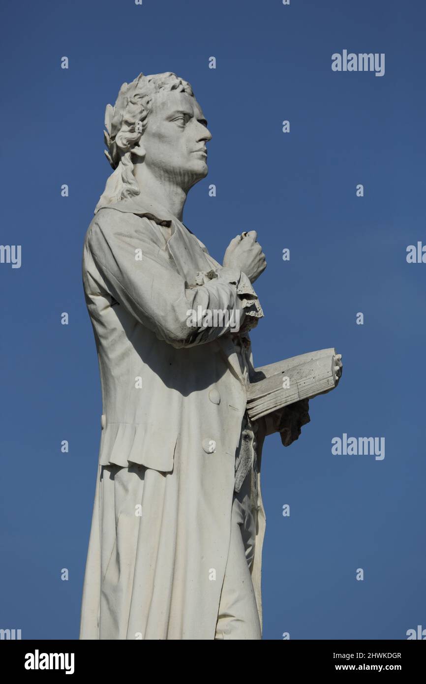 Denkmal für Johann Christoph Friedrich von Schiller 1759-1805, in Wiesbaden, Hessen, Deutschland Stockfoto