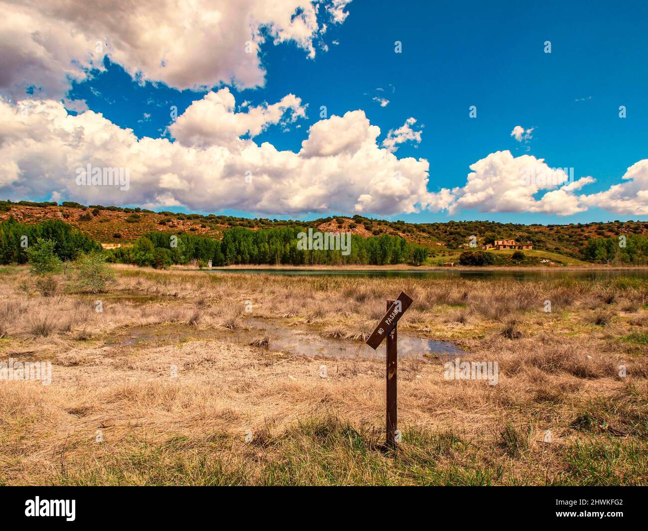 Wilde Landschaft in den Lagunen von Ruidera, Ciudad Real, Spanien Stockfoto