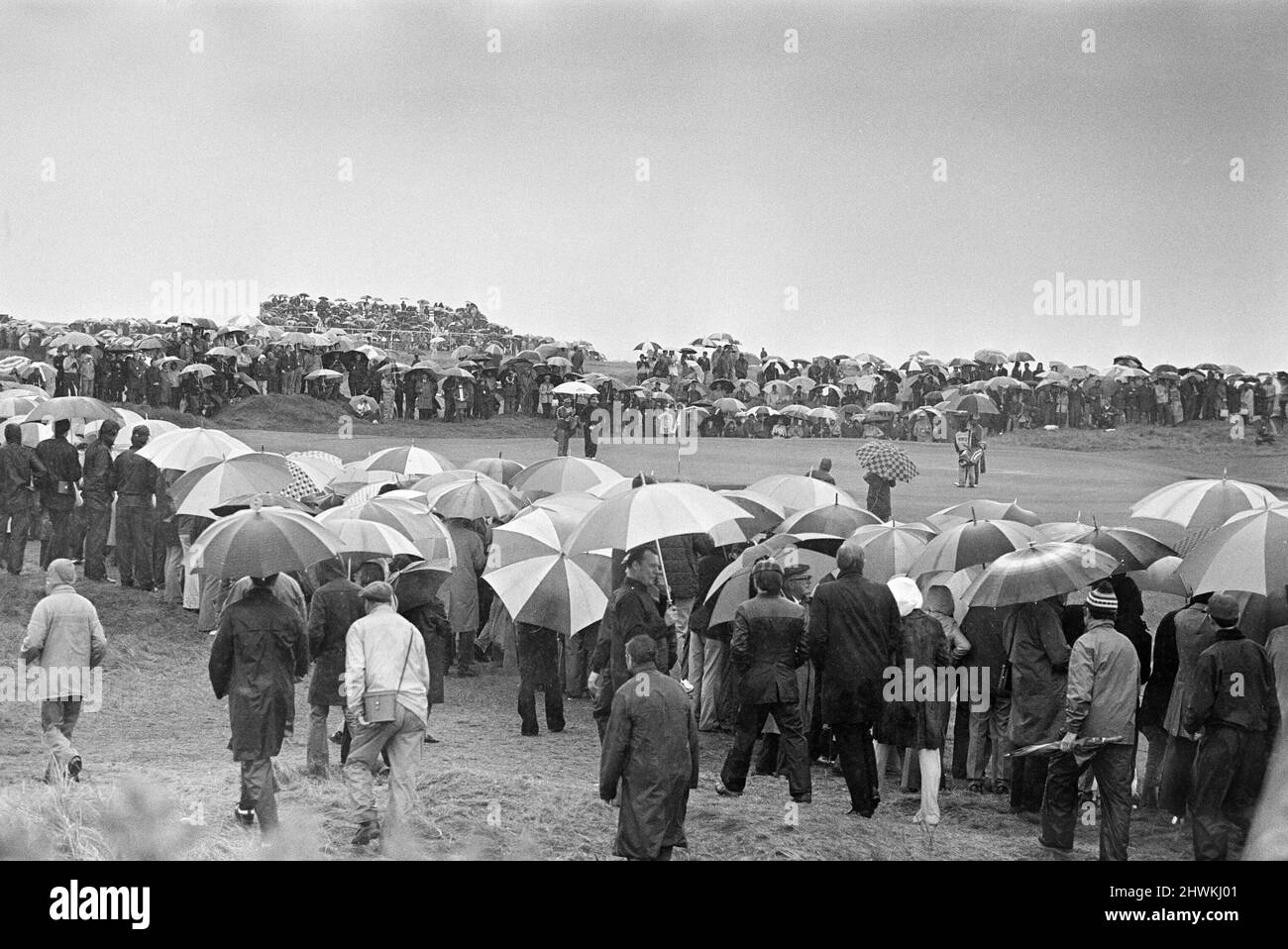 British Open 1973. Troon Golf Club in Troon, Schottland, vom 11.. Bis 14.. Juli 1973. Im Bild, Crowd Scenes. Stockfoto