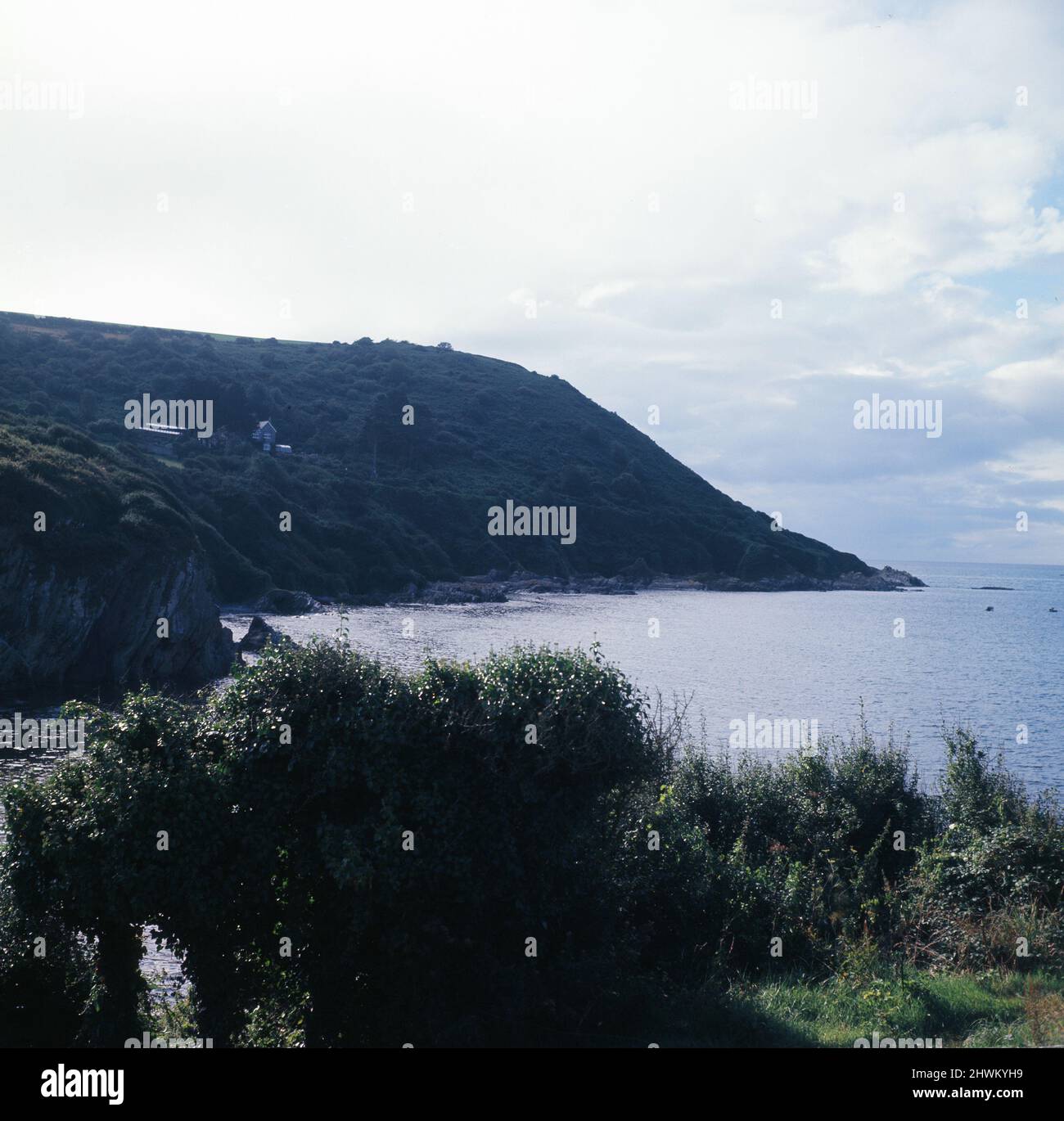 Talland Bay zwischen Looe und Polperro, Cornwall. 1973. Stockfoto