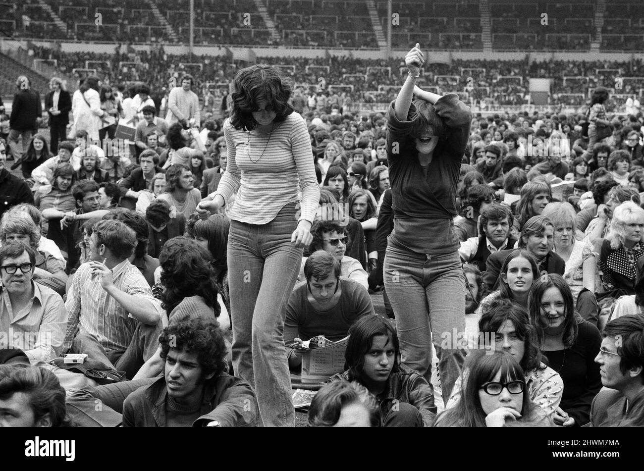 Ein allgemeiner Blick auf das Publikum bei der London Rock and Roll