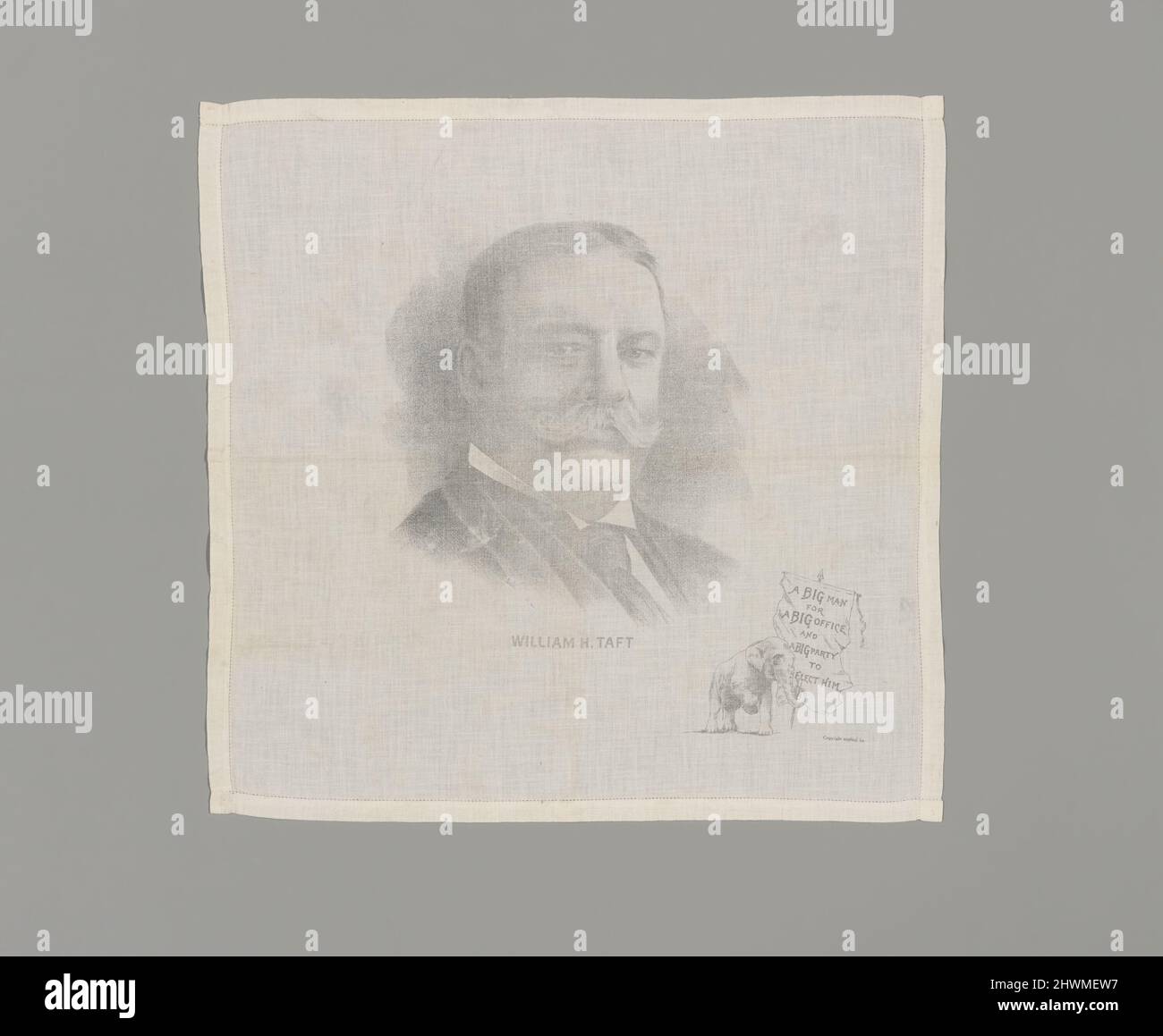 William H. Taft Bandanna. Betrifft: William Howard Taft Stockfoto