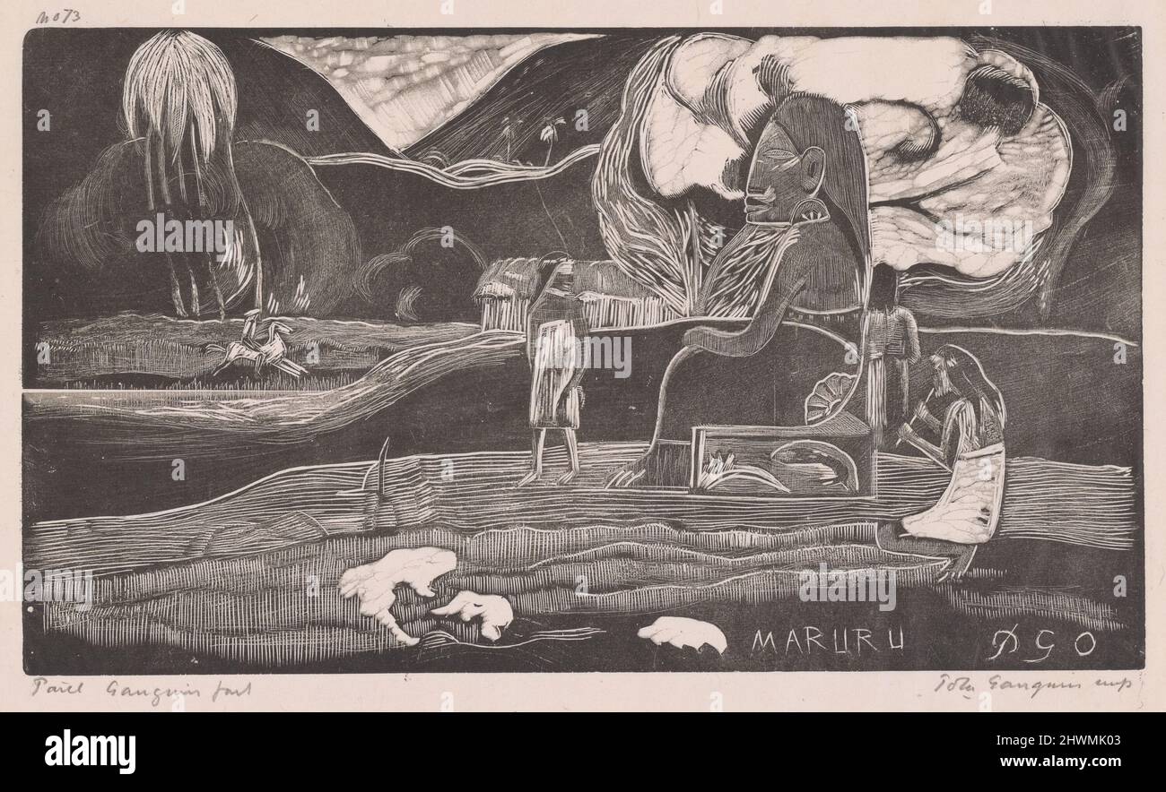 Maruru. Künstler: Paul Gauguin, Französisch, 1848–1903 Stockfoto