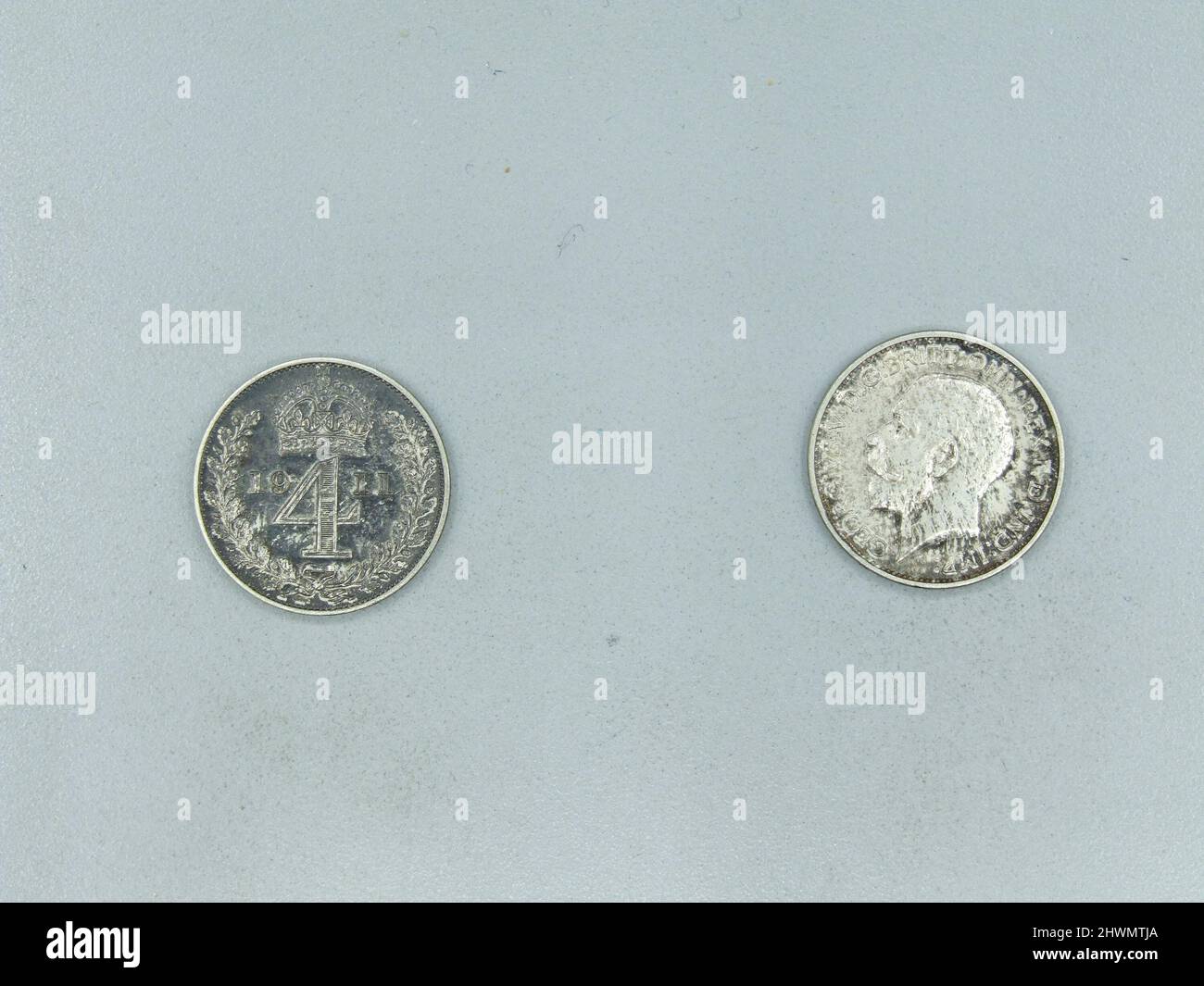 1 Penny vom Board of Revenue. Mint: Board of Revenue Stockfoto