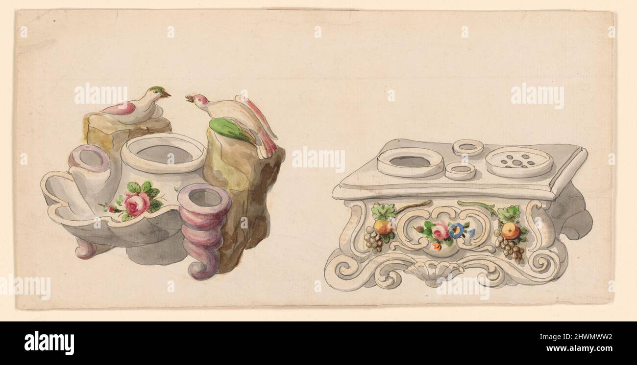 Acht Studien für Tintenfass. Künstler: R. Higs, Britisch Stockfoto