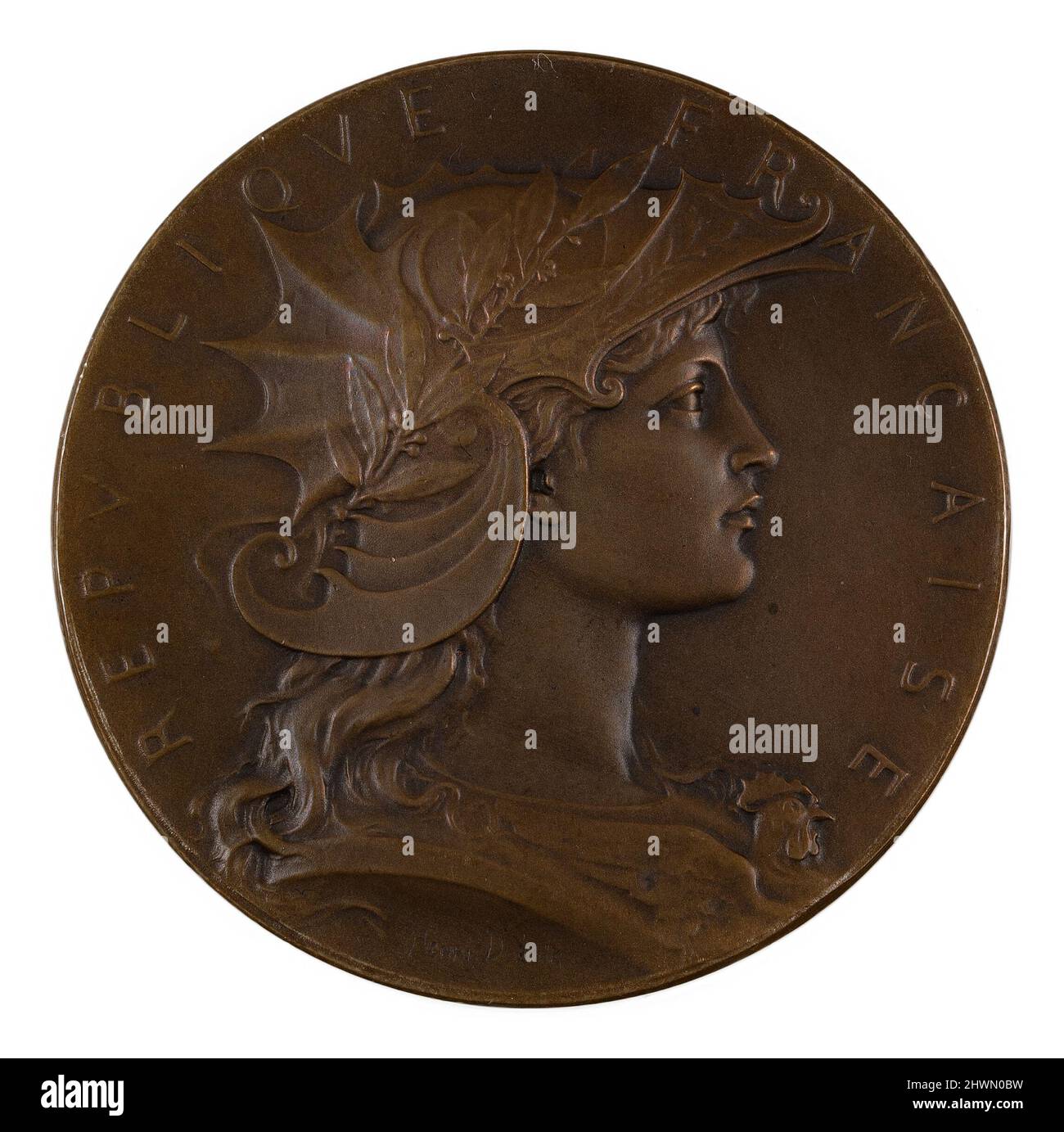 France Marianne Gymnastics Medal. Mint: Paris Künstler: Ernest Henri Dubois, Französisch, 1863–1930 Stockfoto