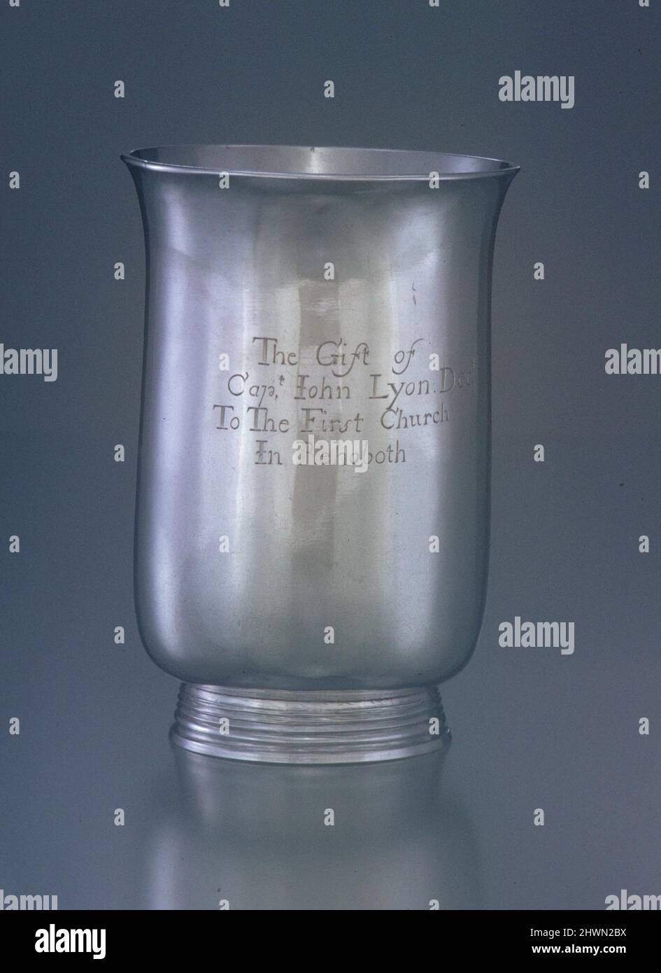 Drei Becher. Hersteller: Thomas Arnold, Amerikaner, 1739–1828 Stockfoto