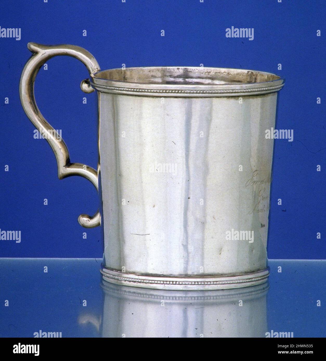 Becher. Hersteller: E.K. Akemian, Amerikaner, 1849–1851 Stockfoto