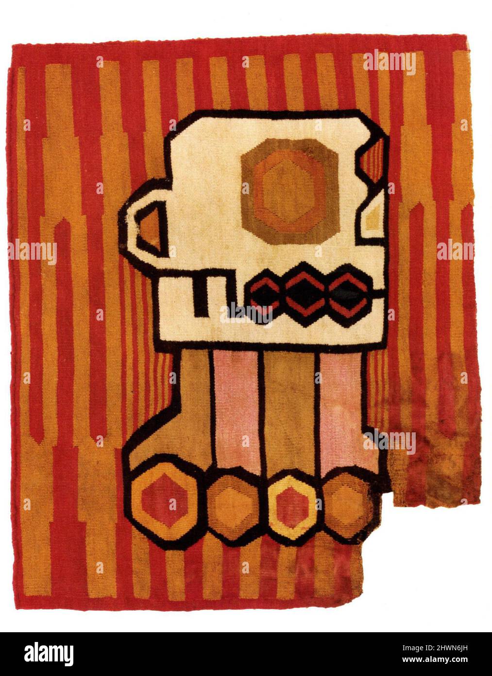 Fragment aus einer Tunika. Künstler: Unbekannt Stockfoto