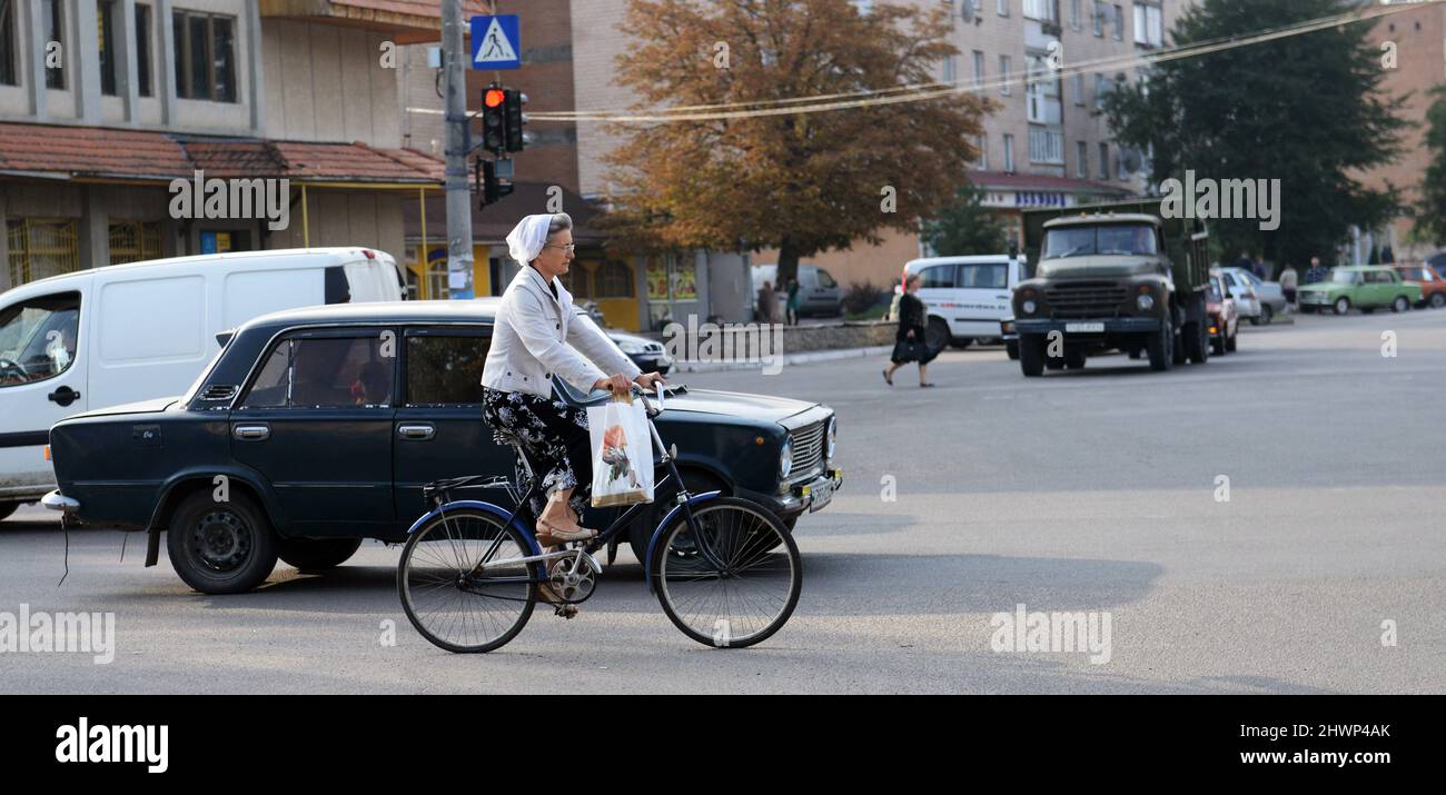 Tägliches Leben in Saschkiw, Tscherkassy Oblast, Ukraine. Stockfoto