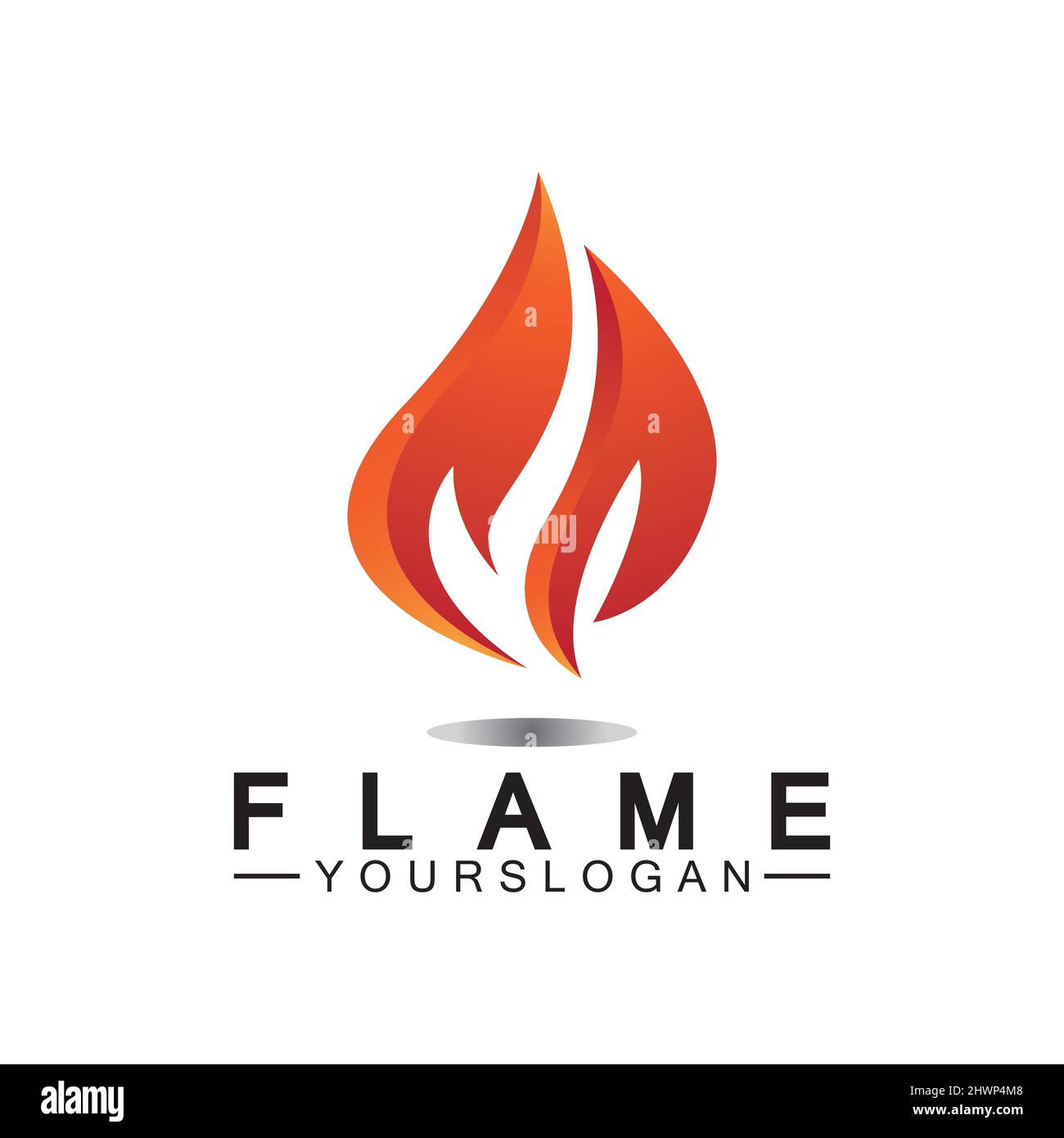 Feuer Flamme Logo Design vector Template Stock Vektor