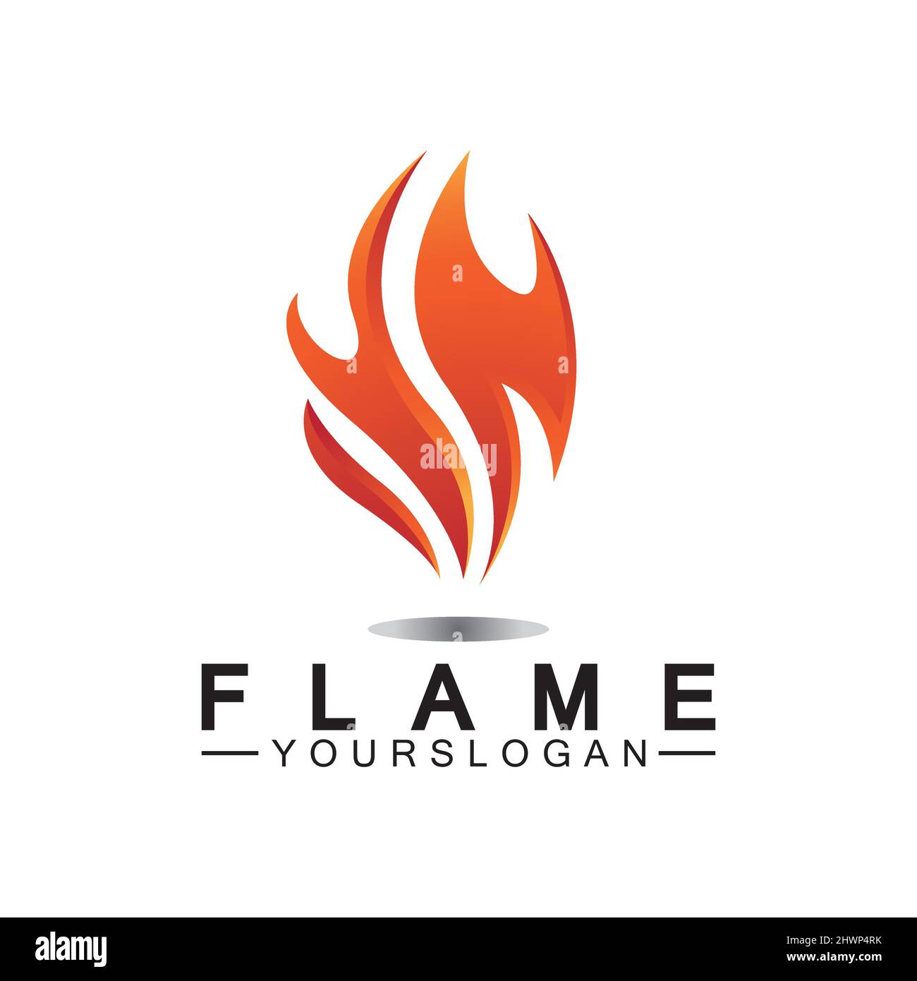 Feuer Flamme Logo Design vector Template Stock Vektor